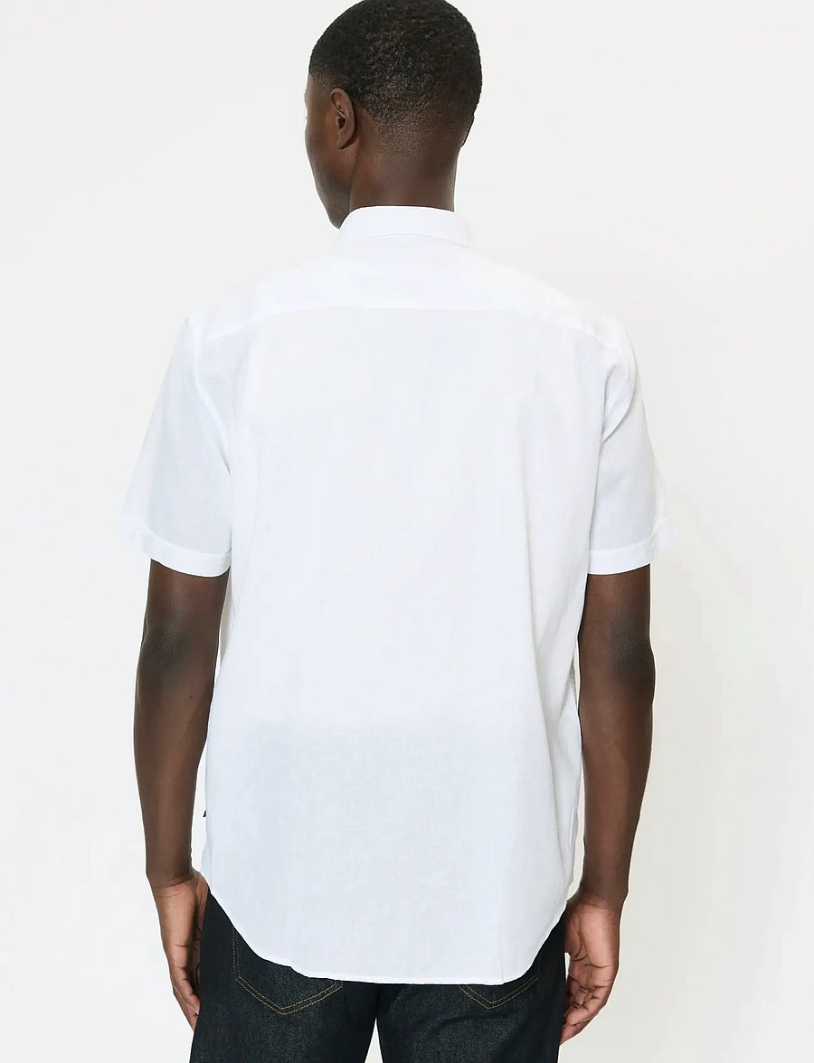 Matinique - MAtrostol BD SS - hørskjorter - white - 4