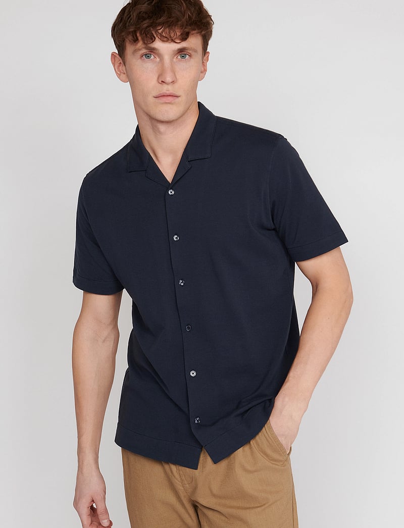 Matinique - MAtrostol Resort 2 - short-sleeved shirts - dark navy - 0