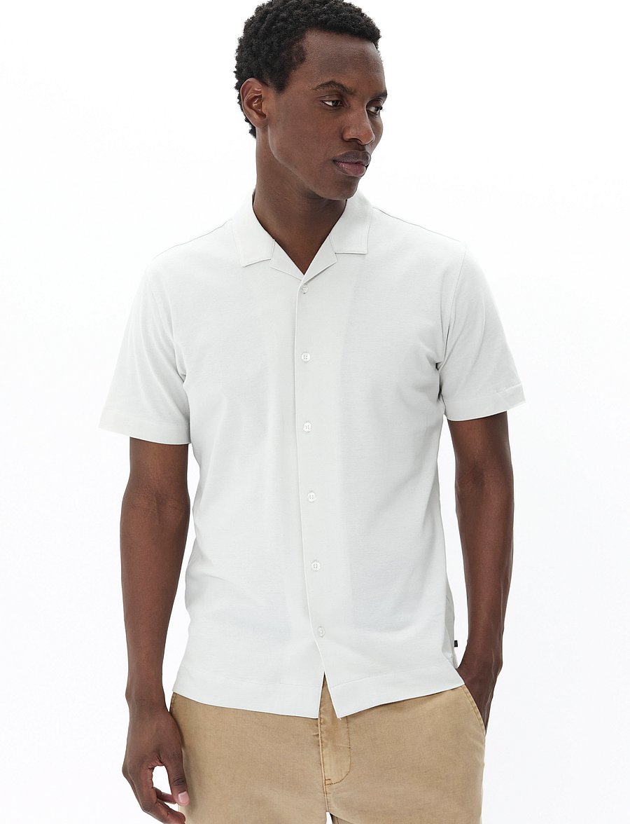 Matinique - MAtrostol Resort 2 - short-sleeved shirts - lunar rock - 0