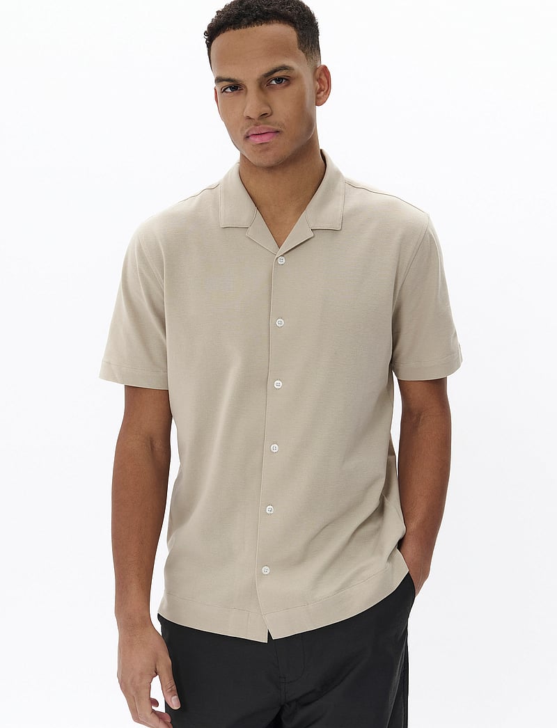 Matinique - MAtrostol Resort 2 - lühikeste varrukatega särgid - plaza taupe - 0