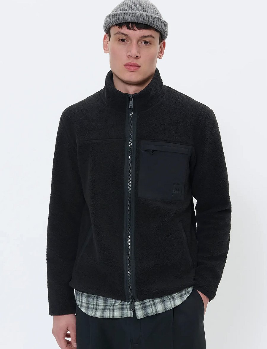 Matinique - MAisaac Zipper - fleecetrøjer - black - 0