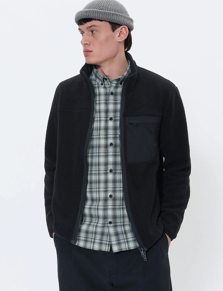 Matinique - MAisaac Zipper - fleecetrøjer - black - 5
