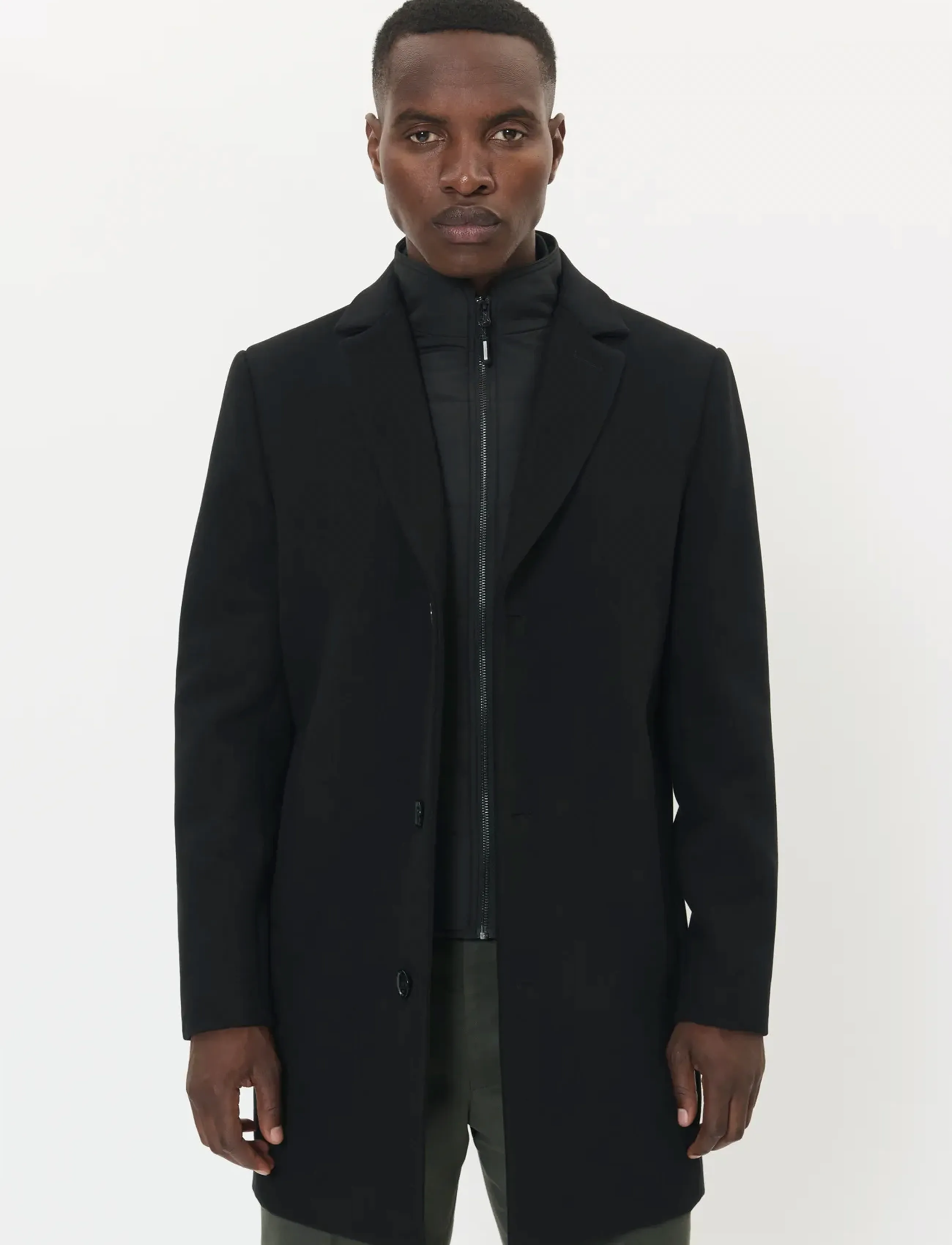 Matinique Matrace Insert, M, Black, Frakker > Uldfrakker, Herre