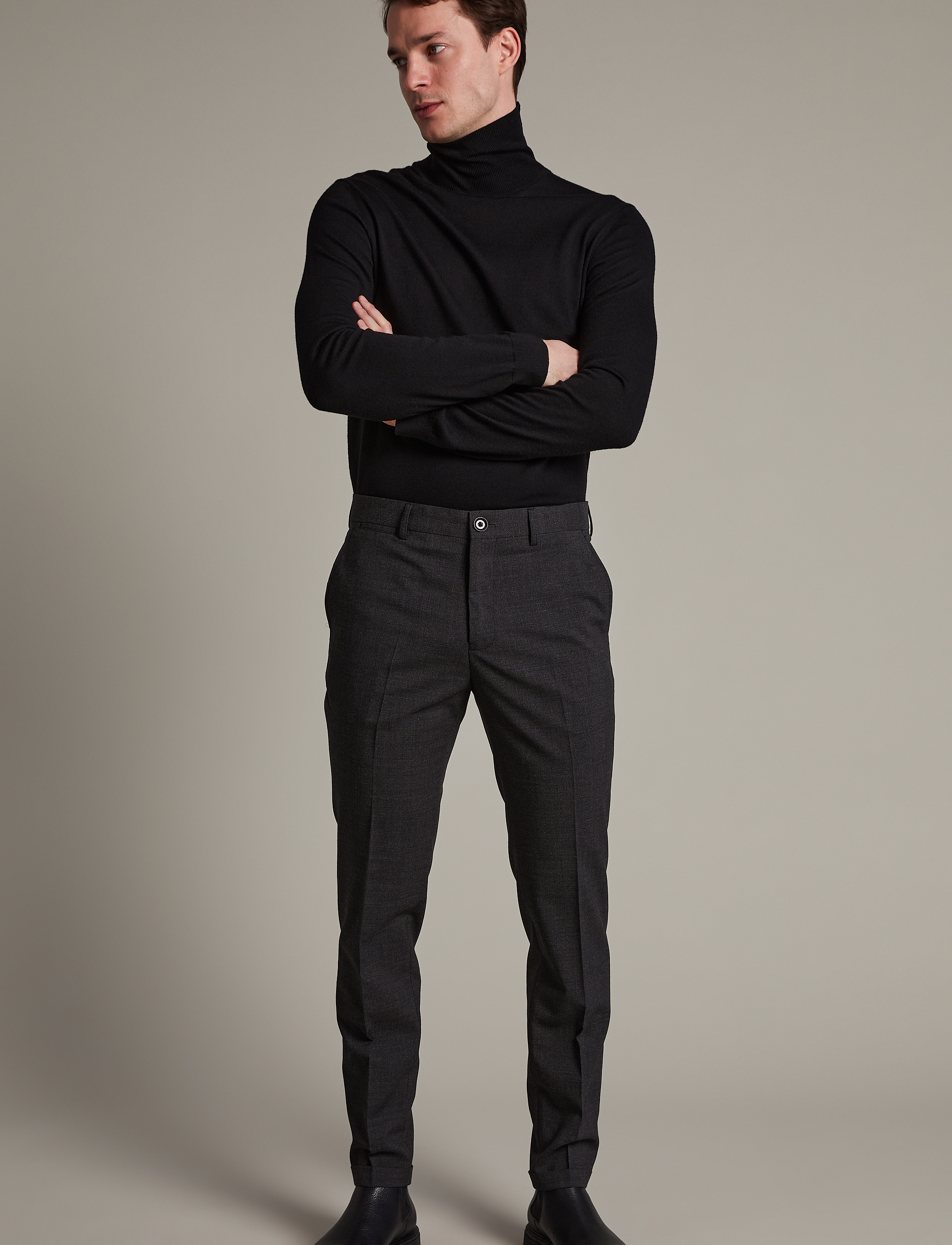 Matinique - MAliam Pant - dark grey melange - 3