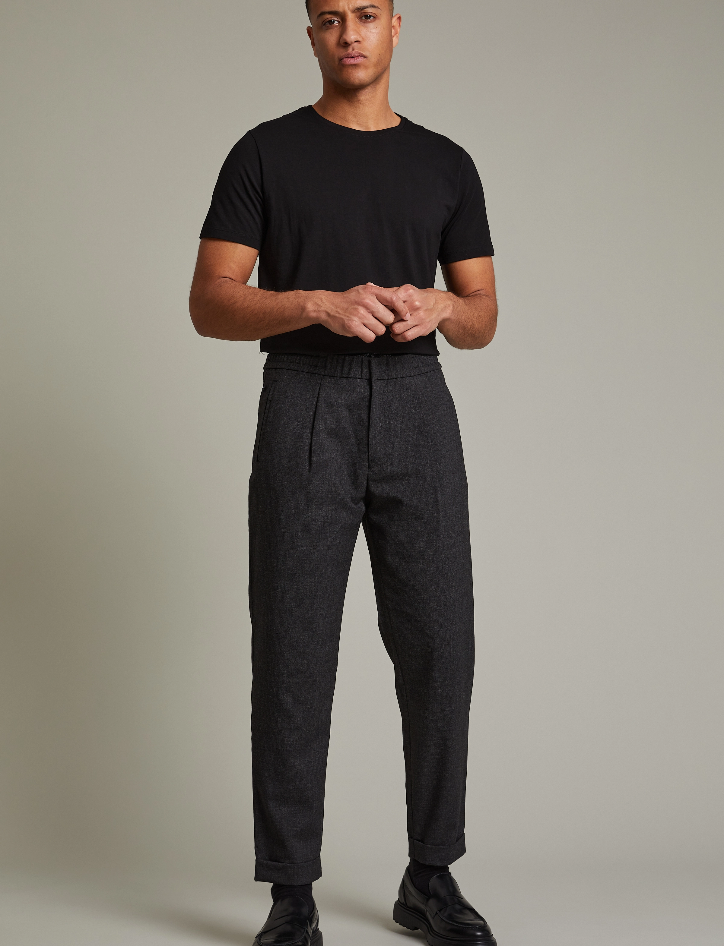 Matinique - MAnathan Pleat Pant - casual - dark grey melange - 3