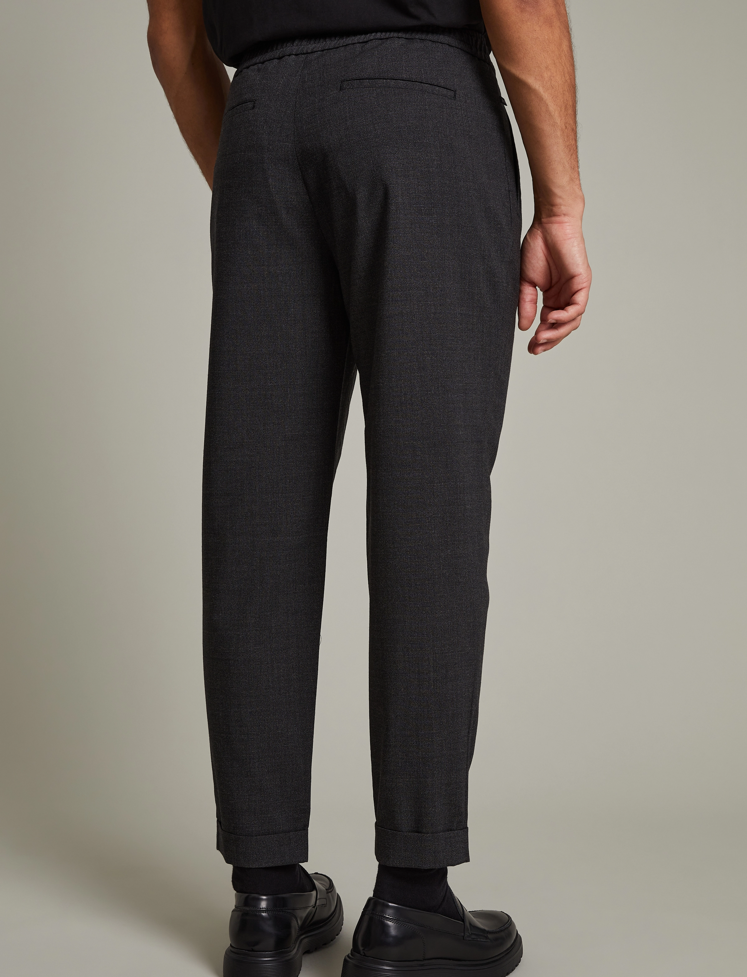 Matinique - MAnathan Pleat Pant - casual - dark grey melange - 4
