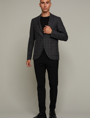 Matinique - MAgeorge - double breasted blazers - dark grey melange - 3