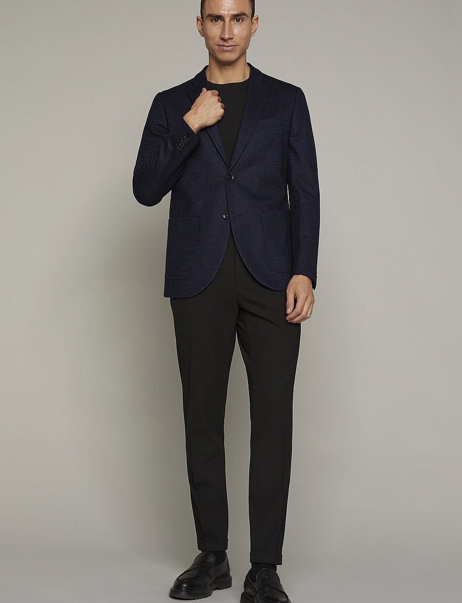Matinique - MAgeorge Jersey - yksiriviset bleiserit - dark navy melange - 3
