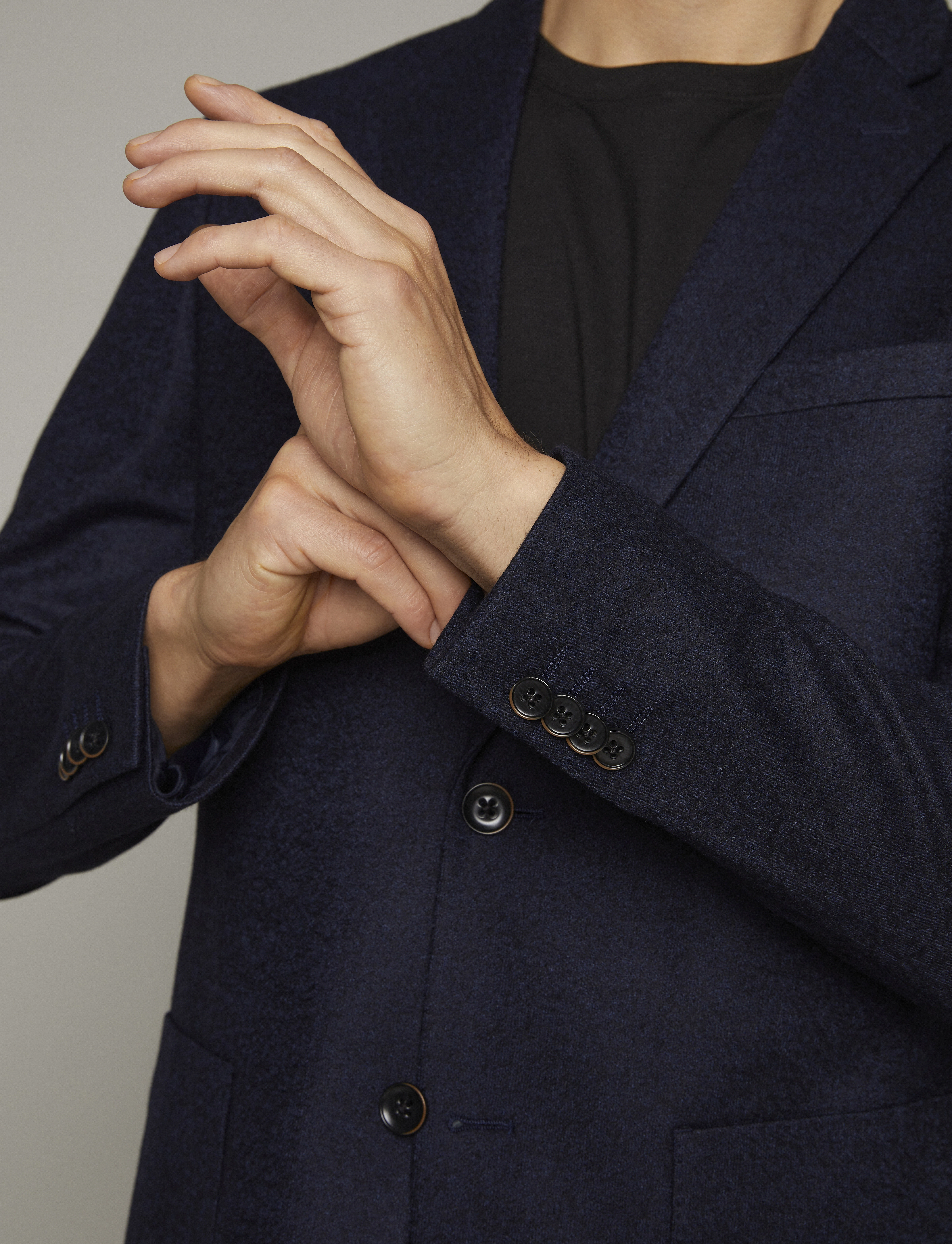 Matinique - MAgeorge Jersey - single breasted blazers - dark navy melange - 5