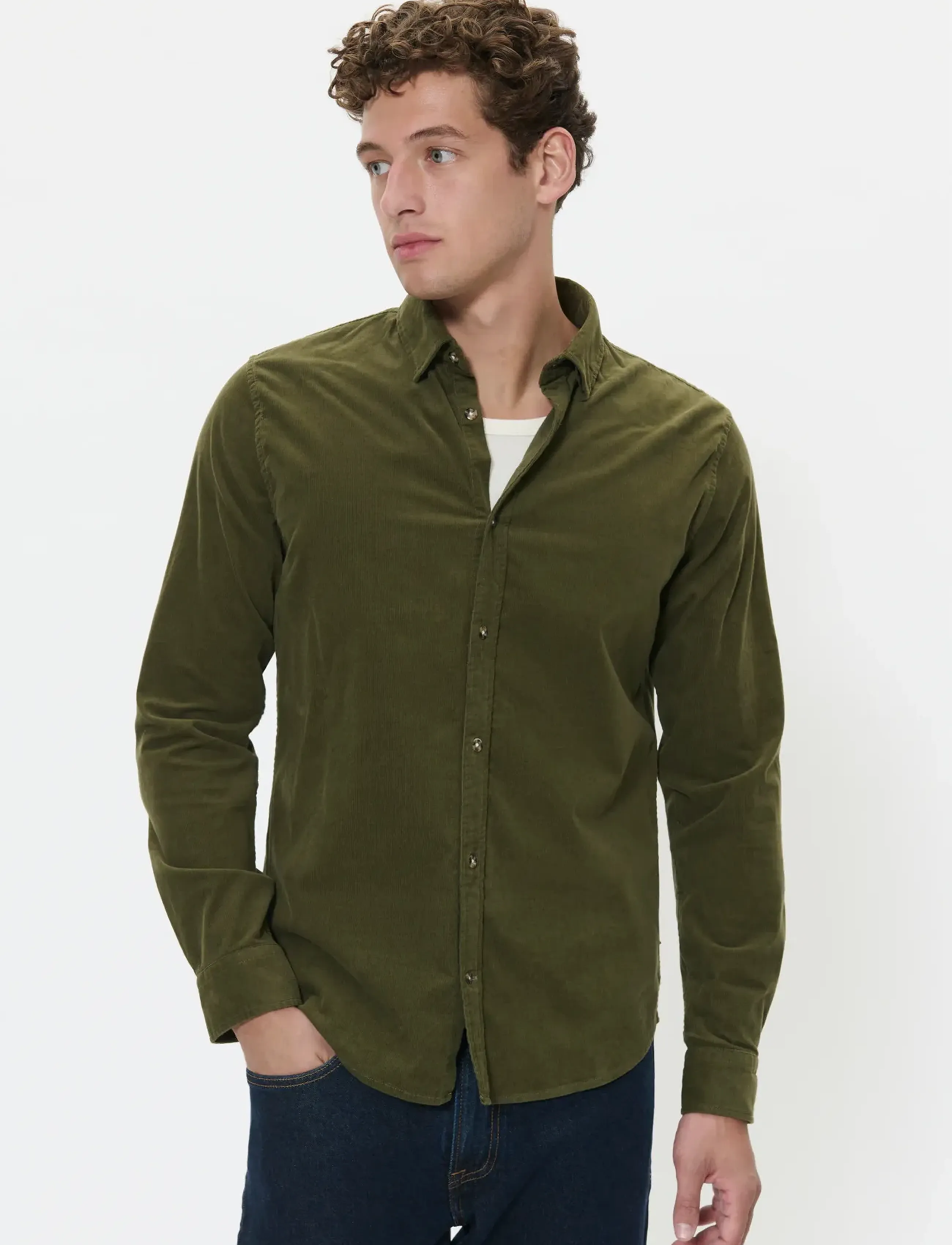 Matinique MAtrostol BU - Casual Hemden - OLIVE NIGHT / khaki/green