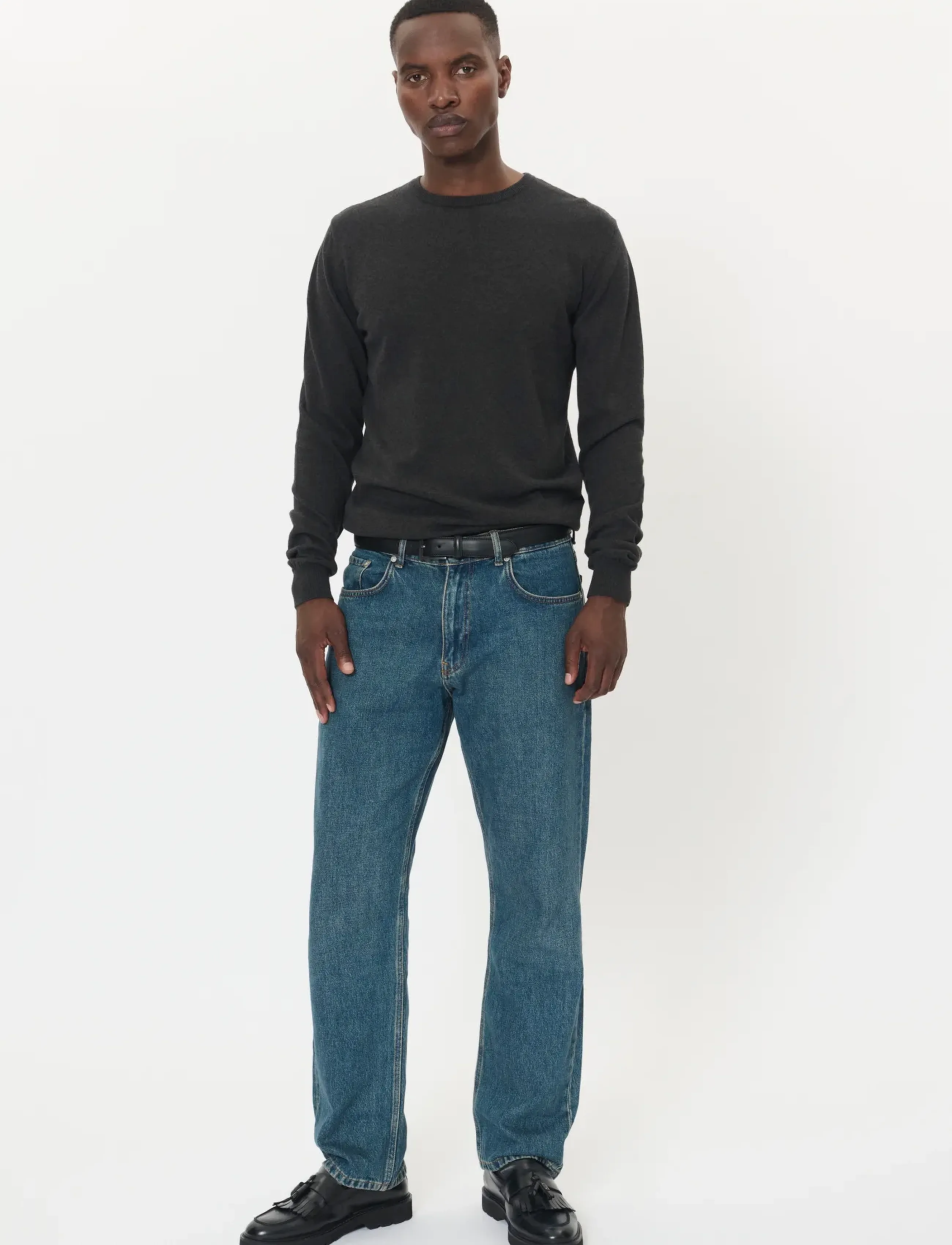 Matinique - MAJones - rund hals - dark grey melange - 3
