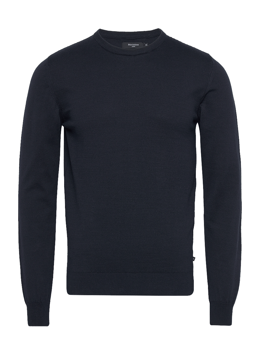 Matinique - MAJones - Ümmarguse kaelusega kudumid - dark navy - 1