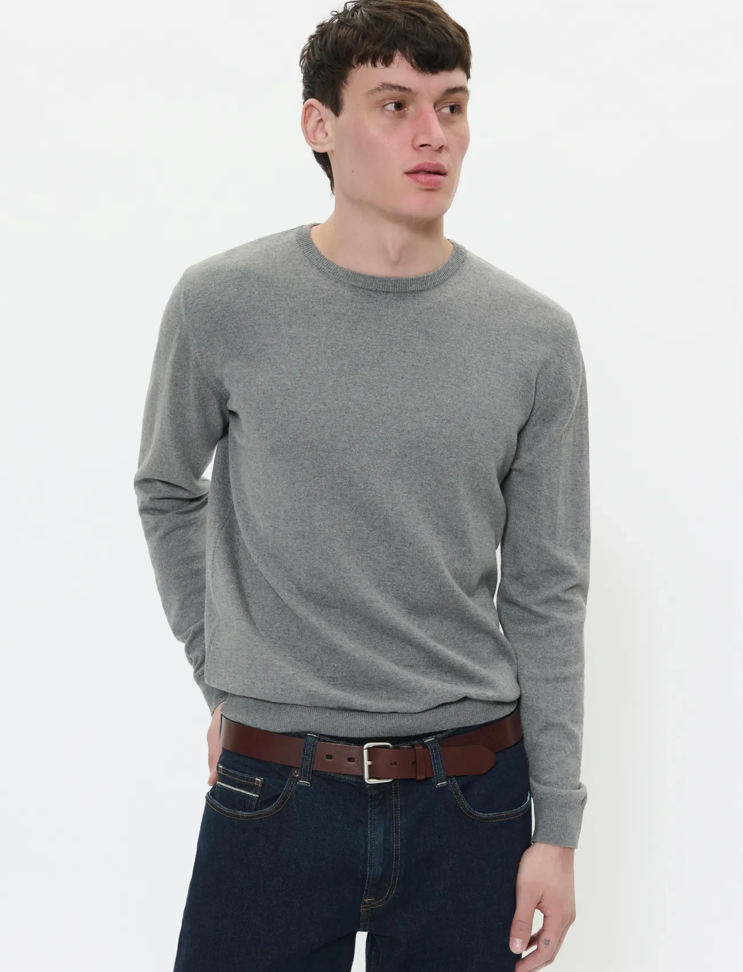 Matinique MAJones - Rundhals - MEDIUM GREY MELANGE / grey