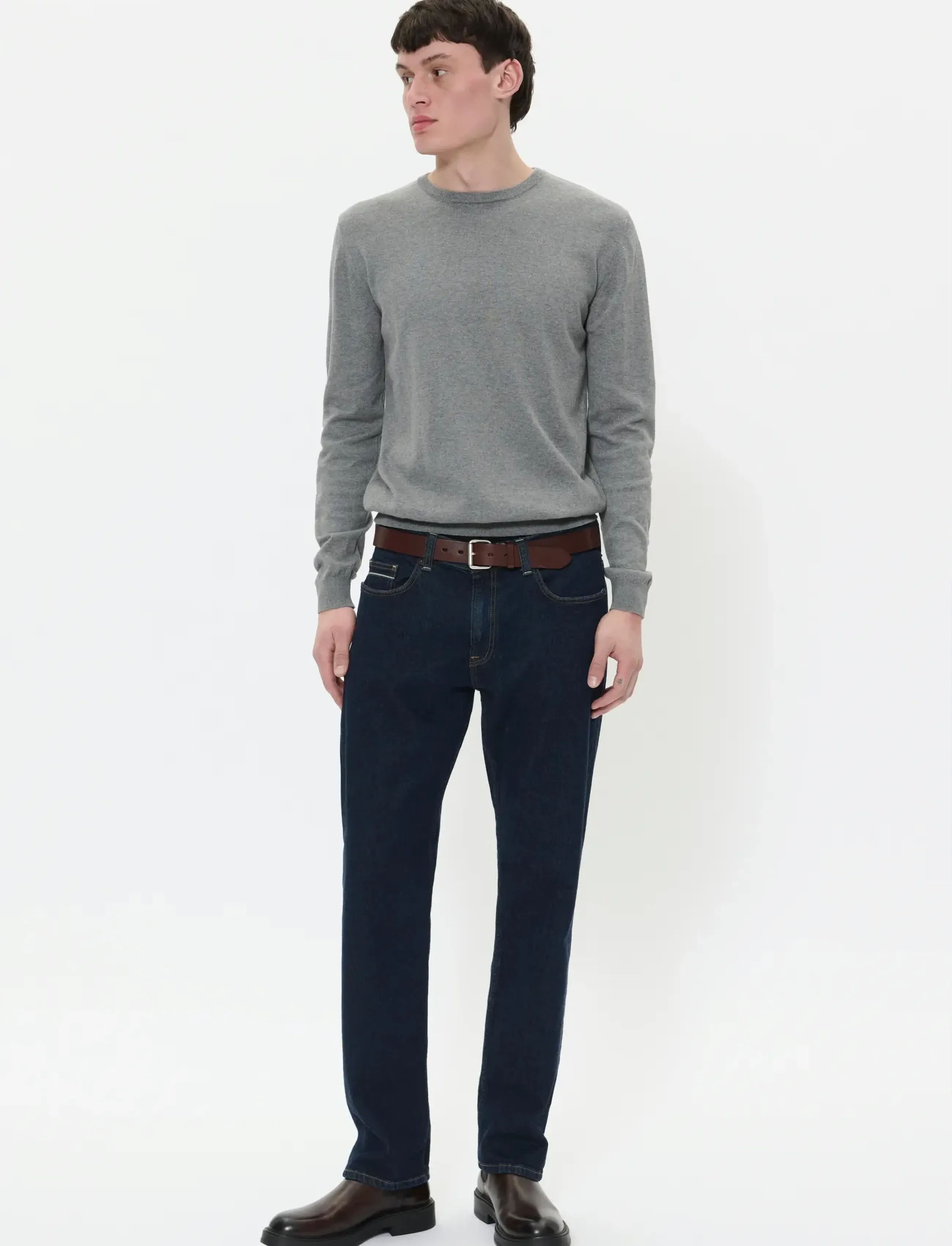 Matinique - MAJones - rund hals - medium grey melange - 3