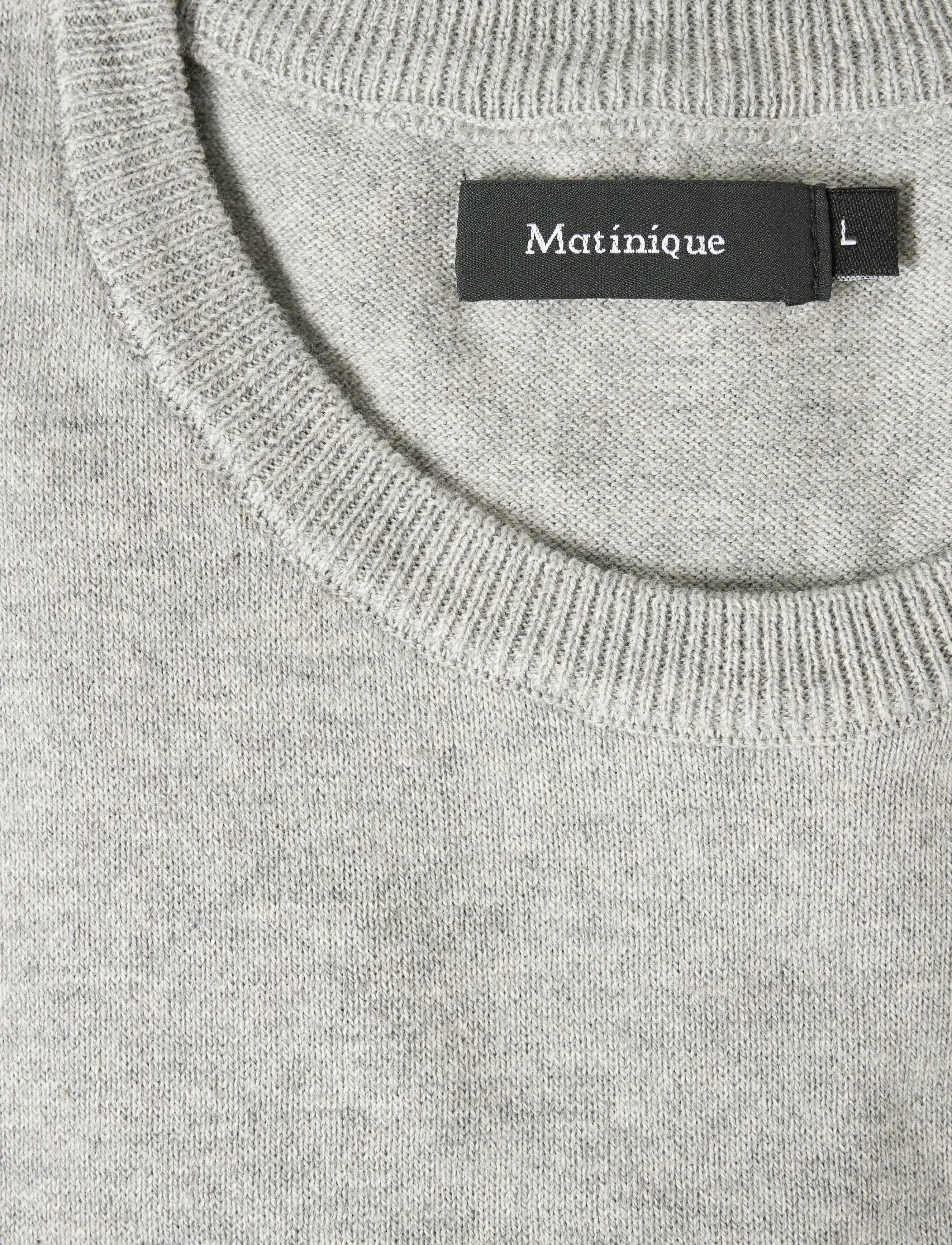 Matinique - MAJones - rund hals - medium grey melange - 5