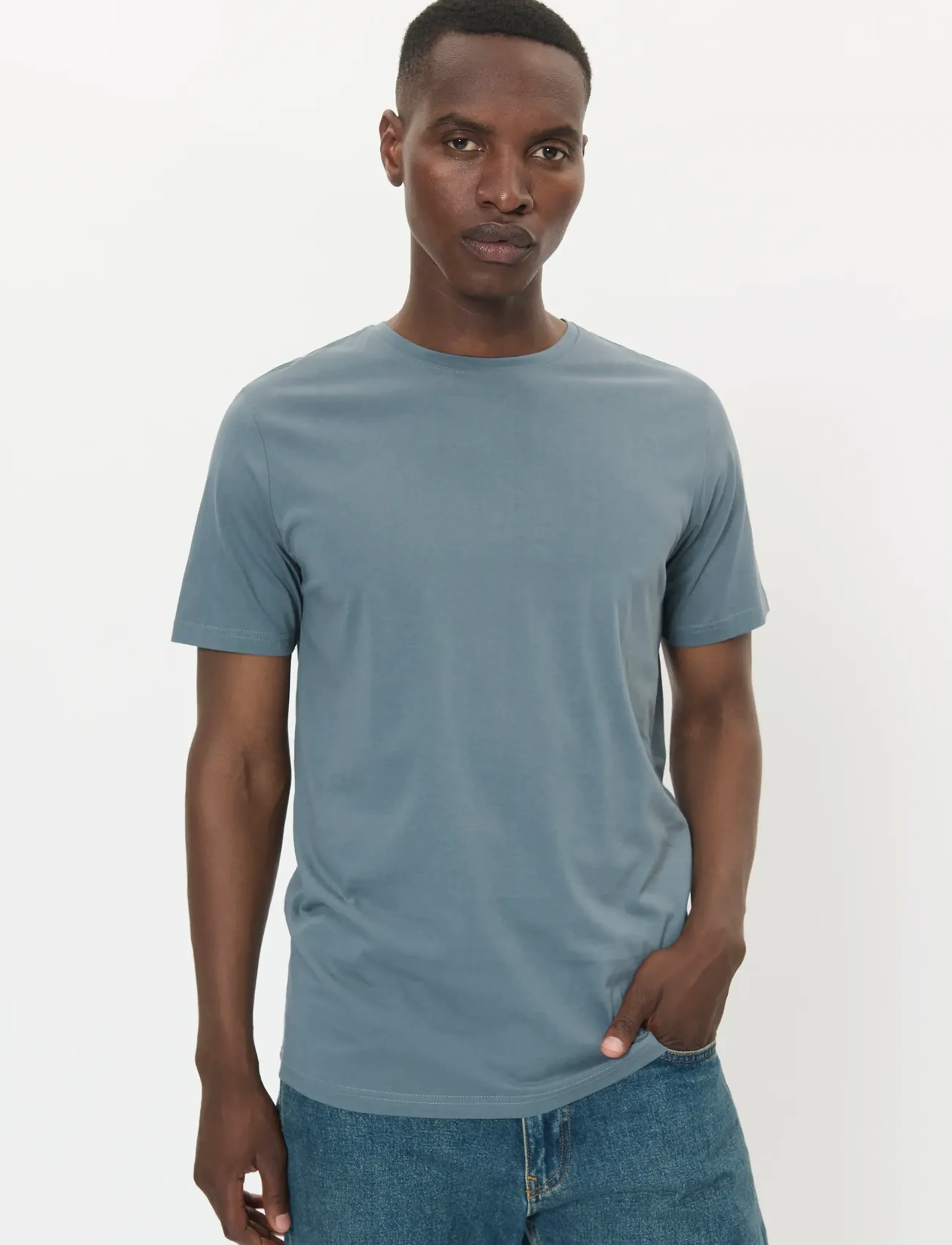 Matinique - MAJermane 3-pack - basic t-shirts - black/dk navy/stormy weather - 3