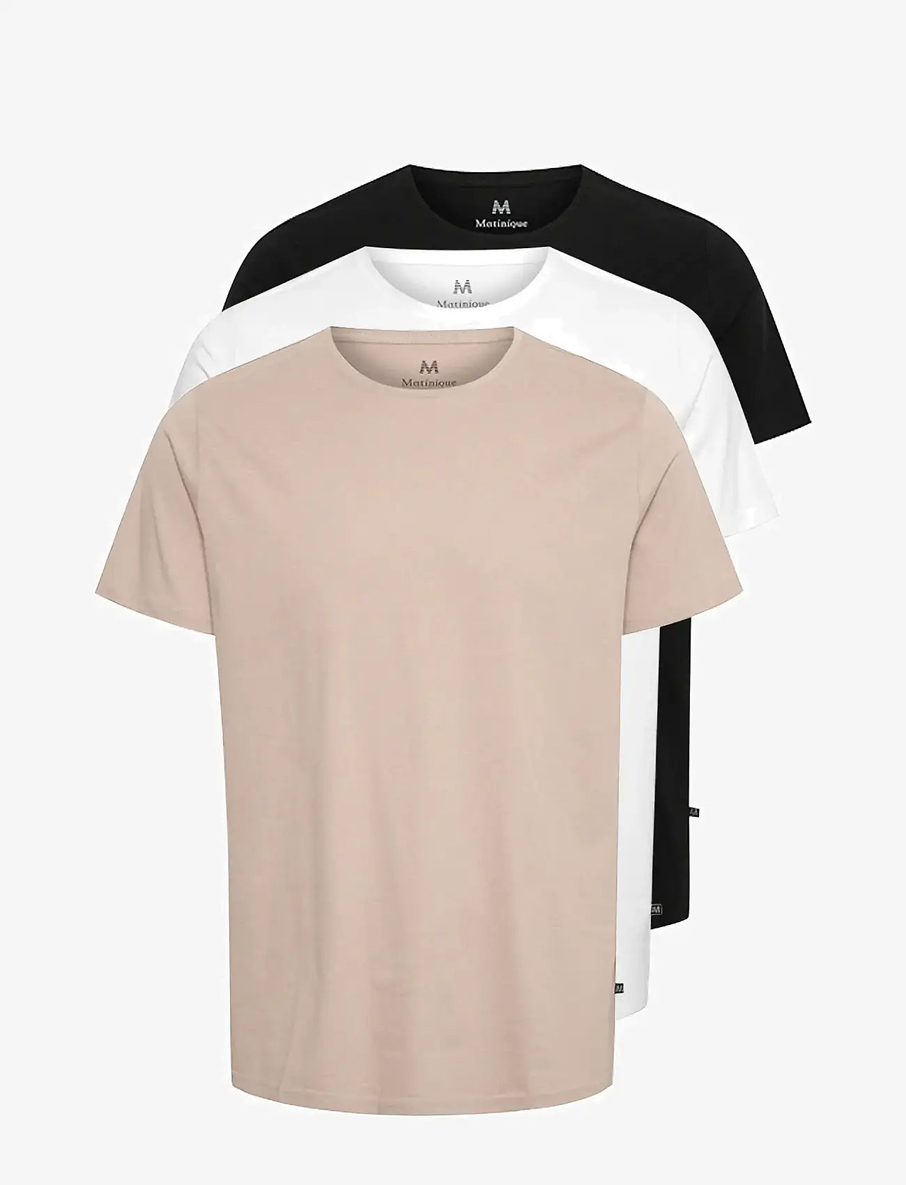 Matinique - MAJermane 3-pack - herbstliche kleidung - black / white / simply taupe - 0