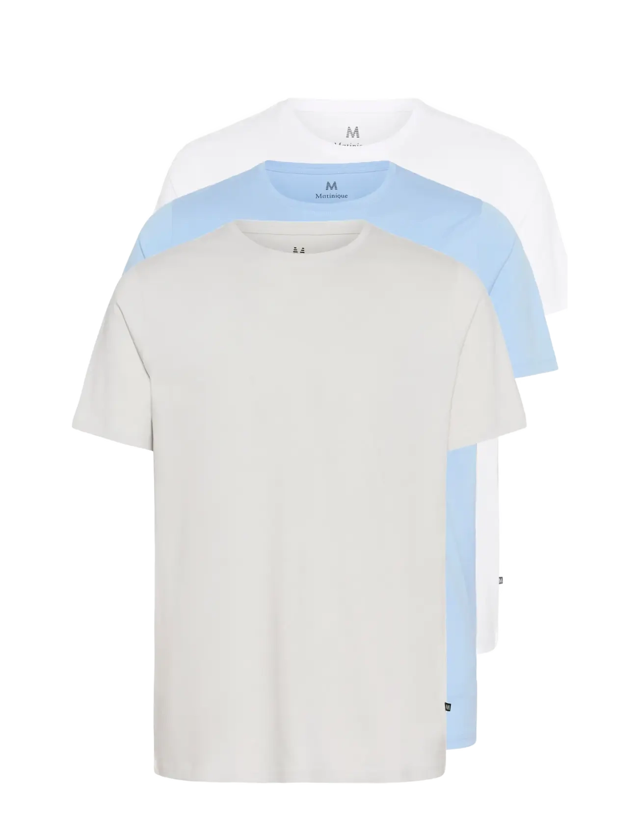 Matinique MAJermane 3-pack - Kläder - LUNAR ROCK/GLACIER LAKE/WHITE / white