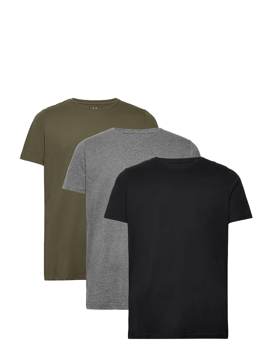 Matinique - MAJermane 3-pack - multipack t-skjorter - black/m. grey/olive - 1