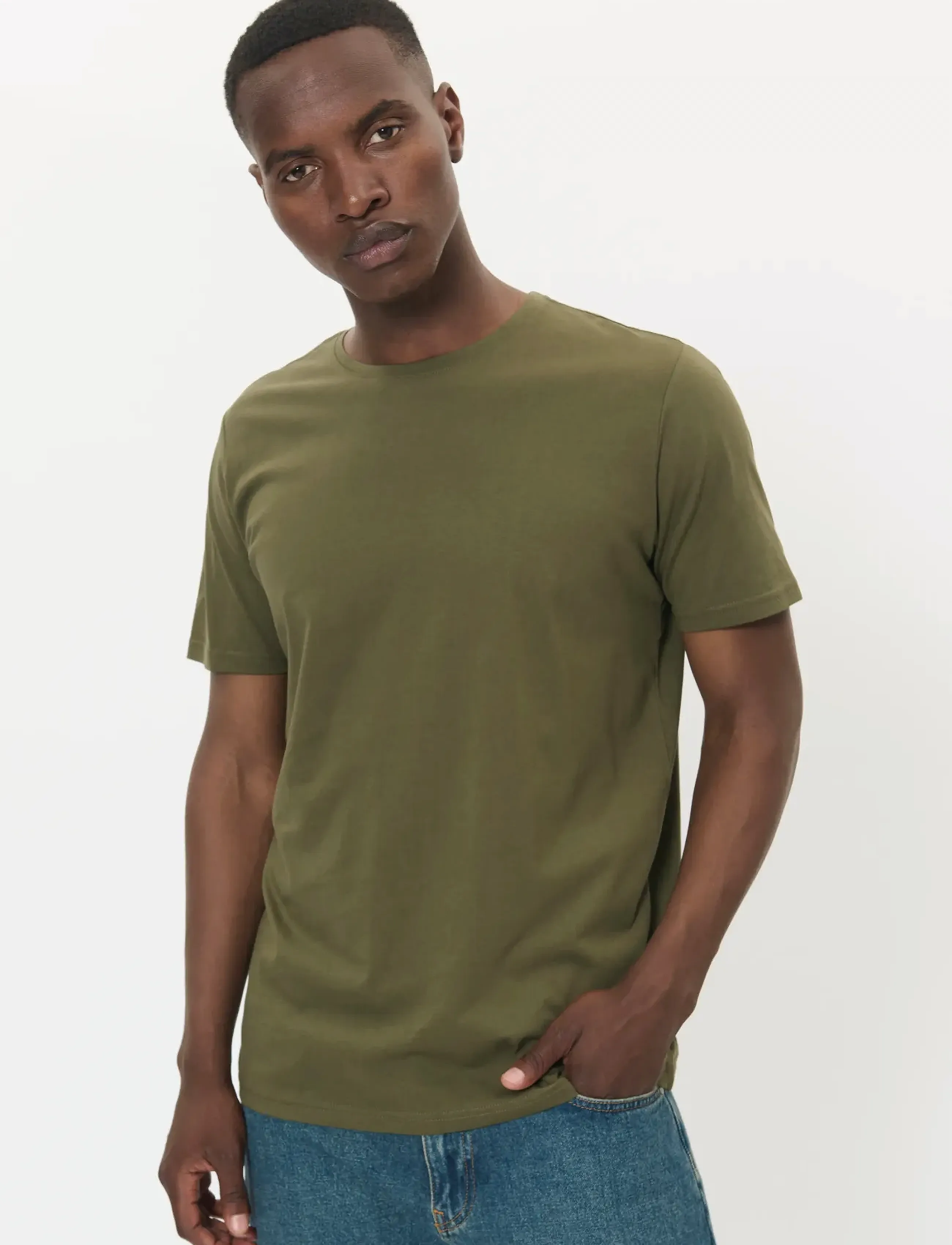 Matinique Majermane 3-Pack, Mænd, 3-Pak T-Shirts, Kakigrøn, Str: S