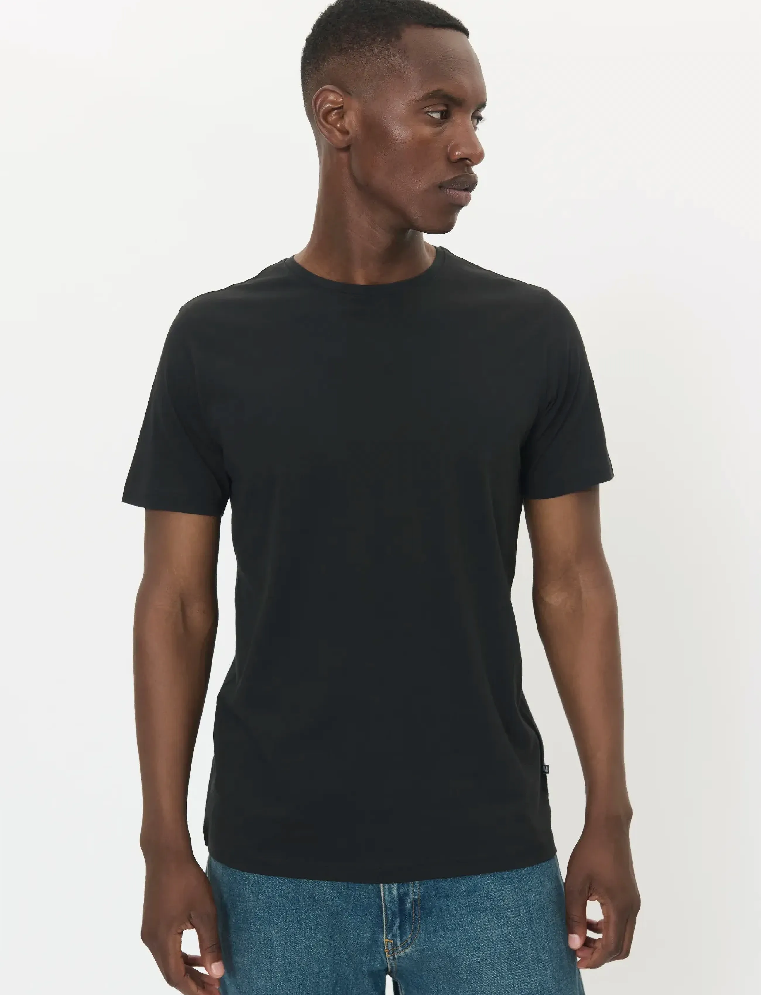 Matinique - MAJermane 3-pack - basic t-shirts - black/olive night/morel - 2