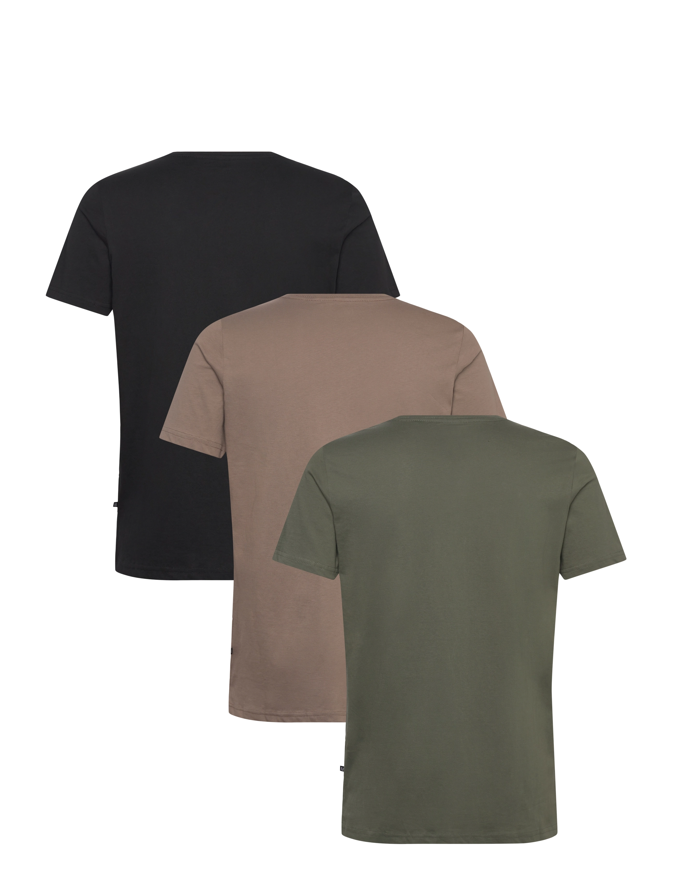 Matinique - MAJermane 3-pack - basic t-shirts - black/thyme/walnut - 1