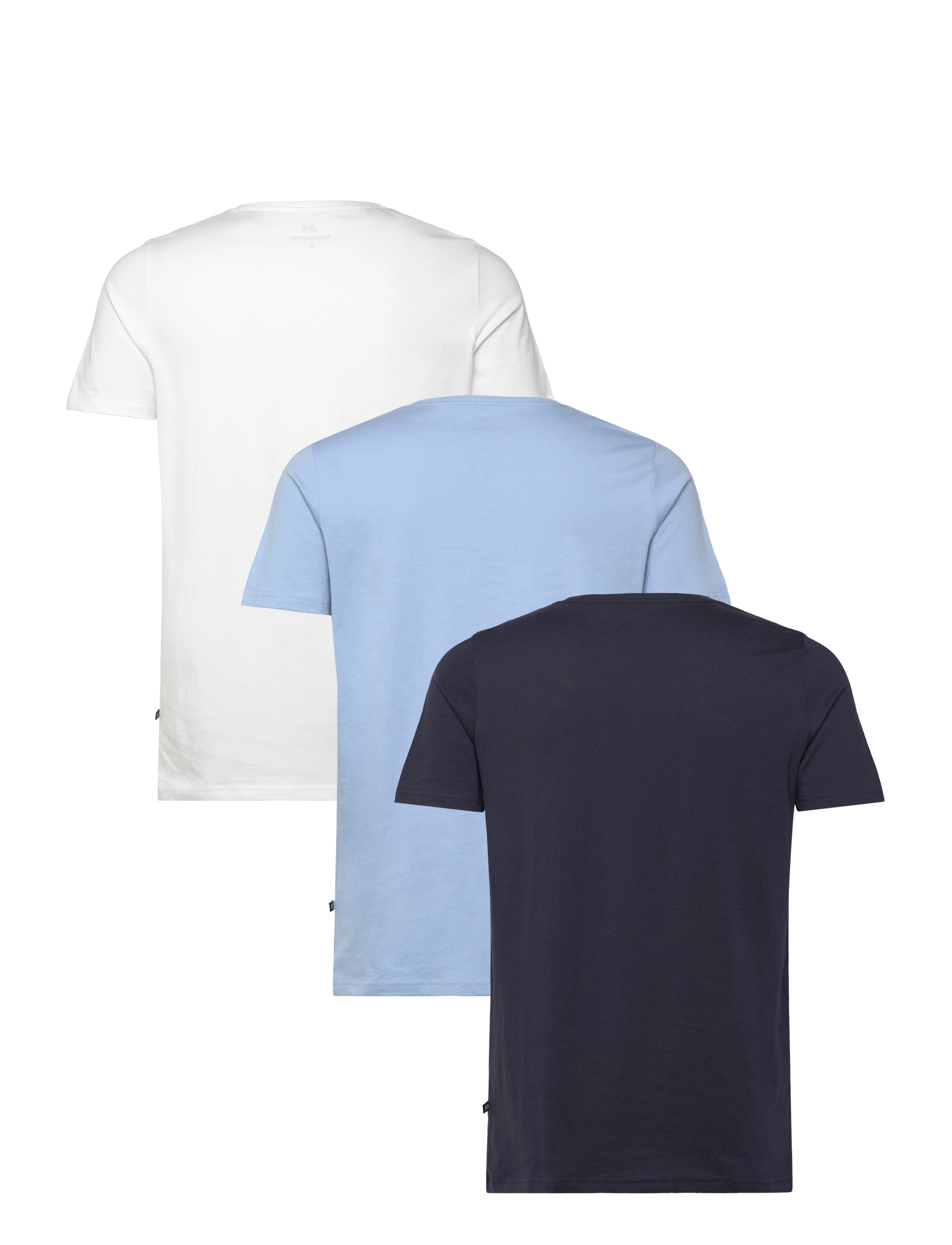 Matinique - MAJermane 3-pack - basic t-shirts - white/navy/glacier - 1