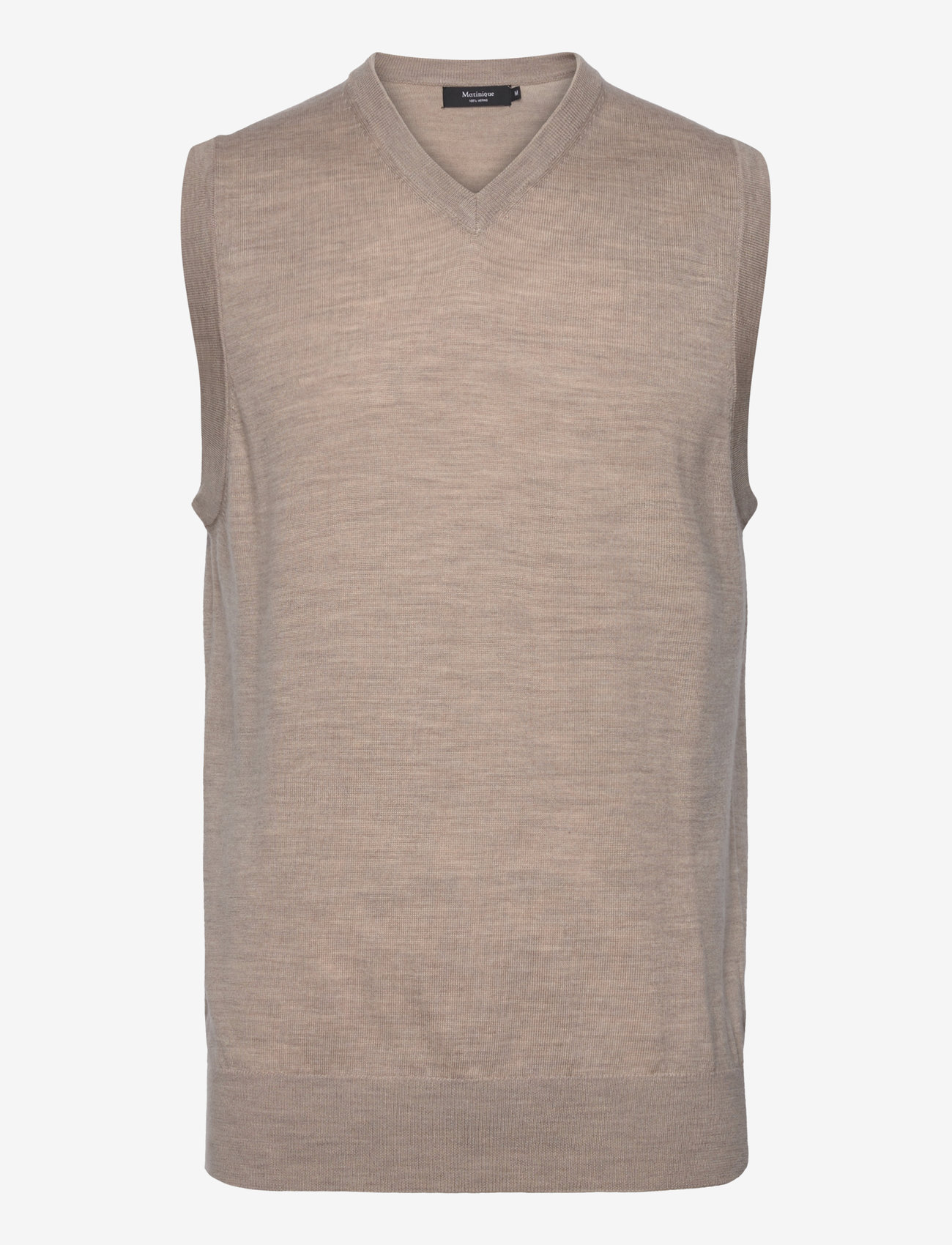 Matinique - MAtheodore - knitted vests - cornstalk melange - 1