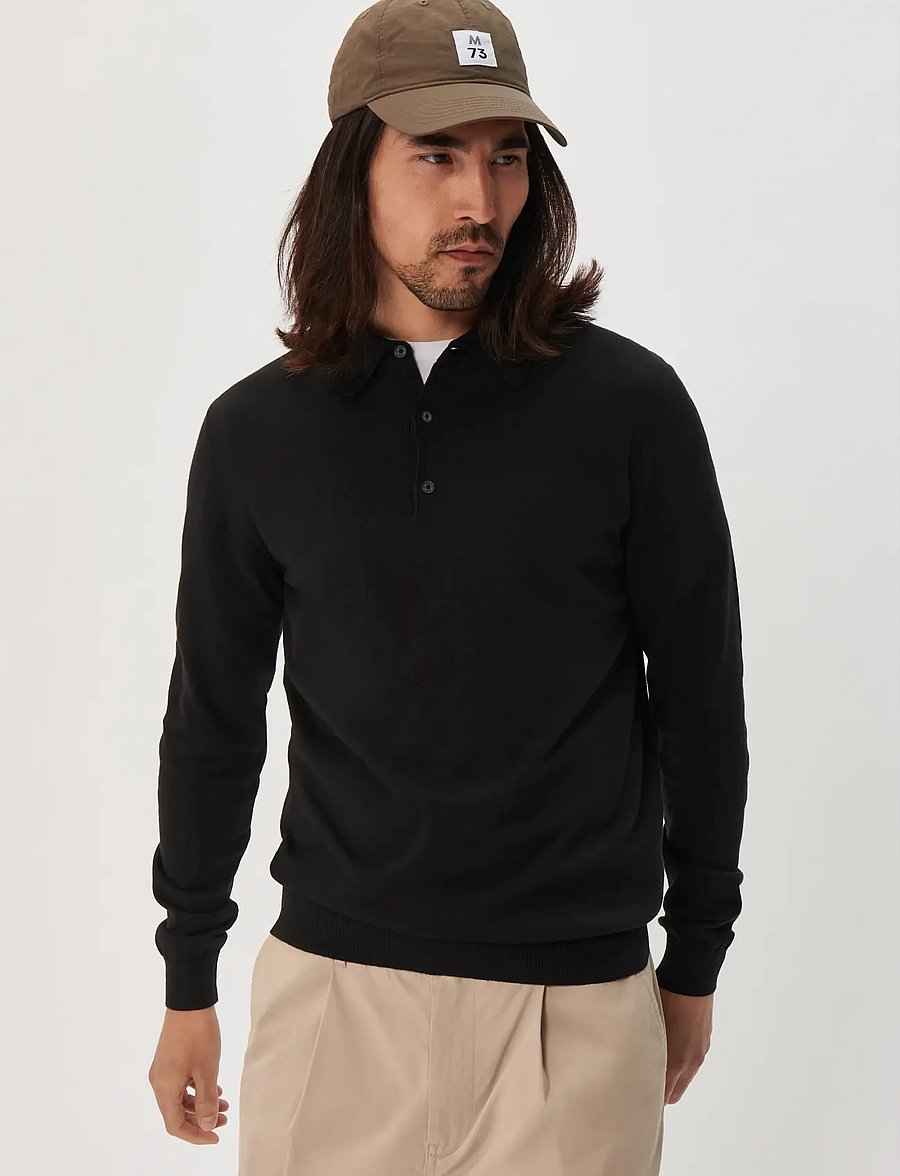 Matinique - MAklint OC - pikkade varrukatega kootud polod - black - 0