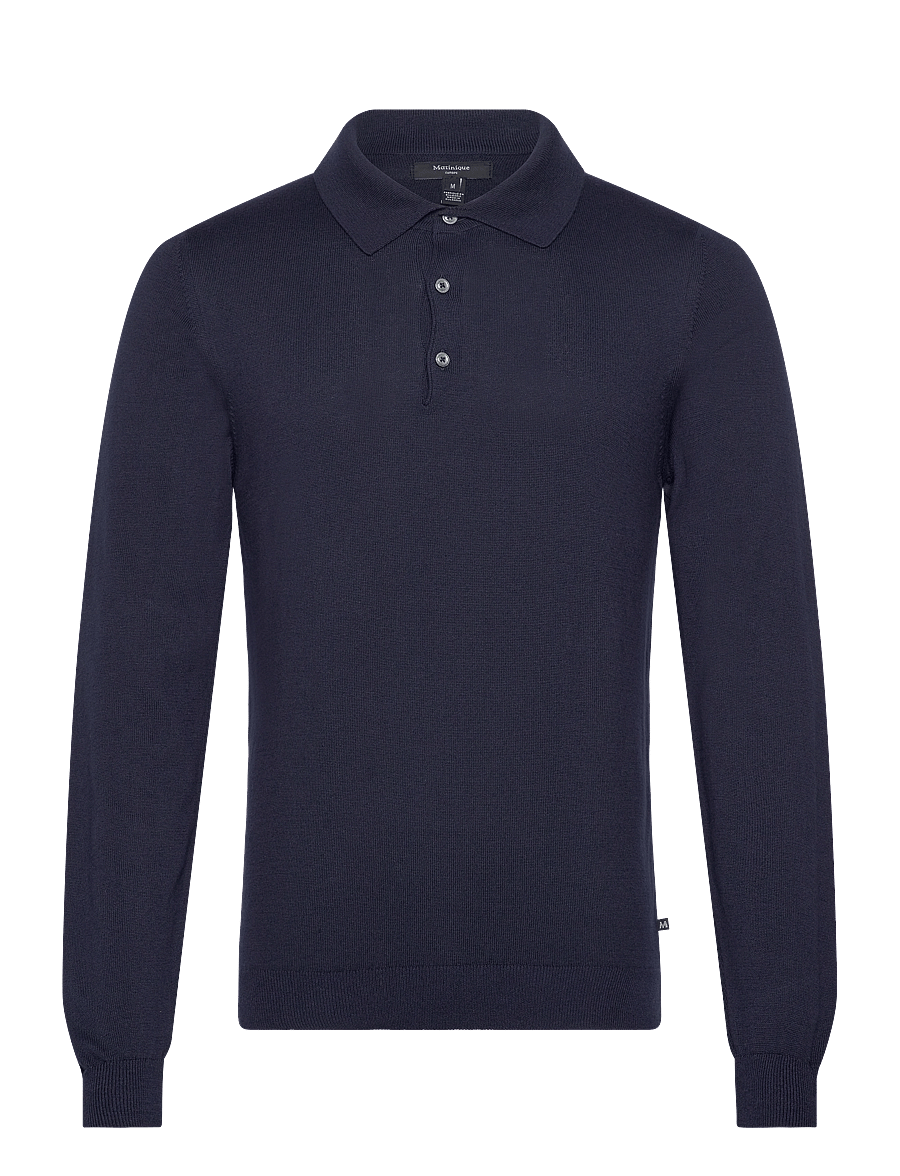 Matinique - MAklint OC - pikkade varrukatega kootud polod - dark navy - 1