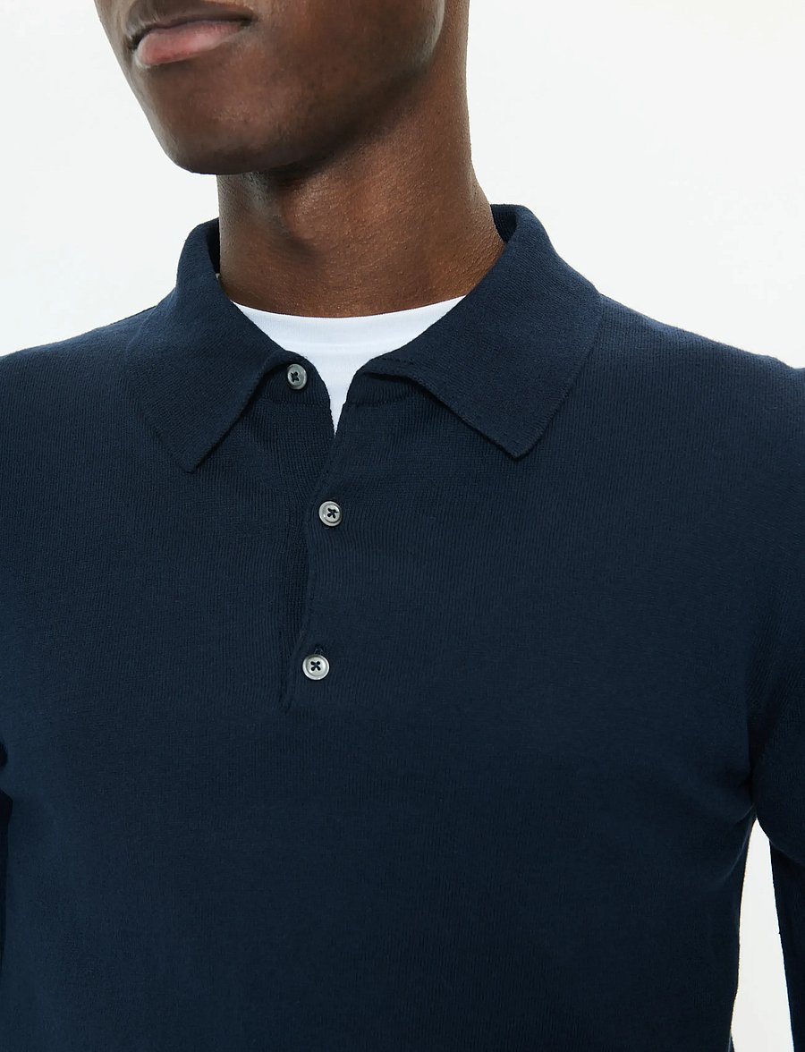 Matinique - MAklint OC - pikkade varrukatega kootud polod - dark navy - 5