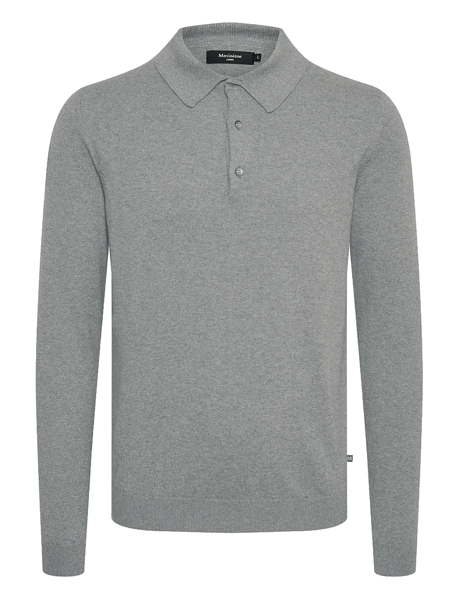 Matinique - MAklint OC - pikkade varrukatega kootud polod - medium grey melange - 1