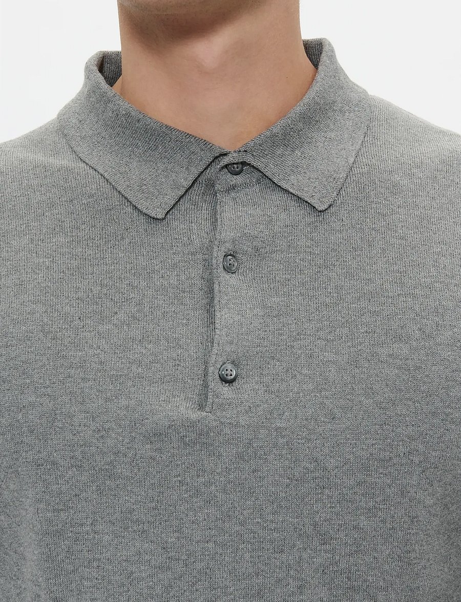 Matinique - MAklint OC - pikkade varrukatega kootud polod - medium grey melange - 5