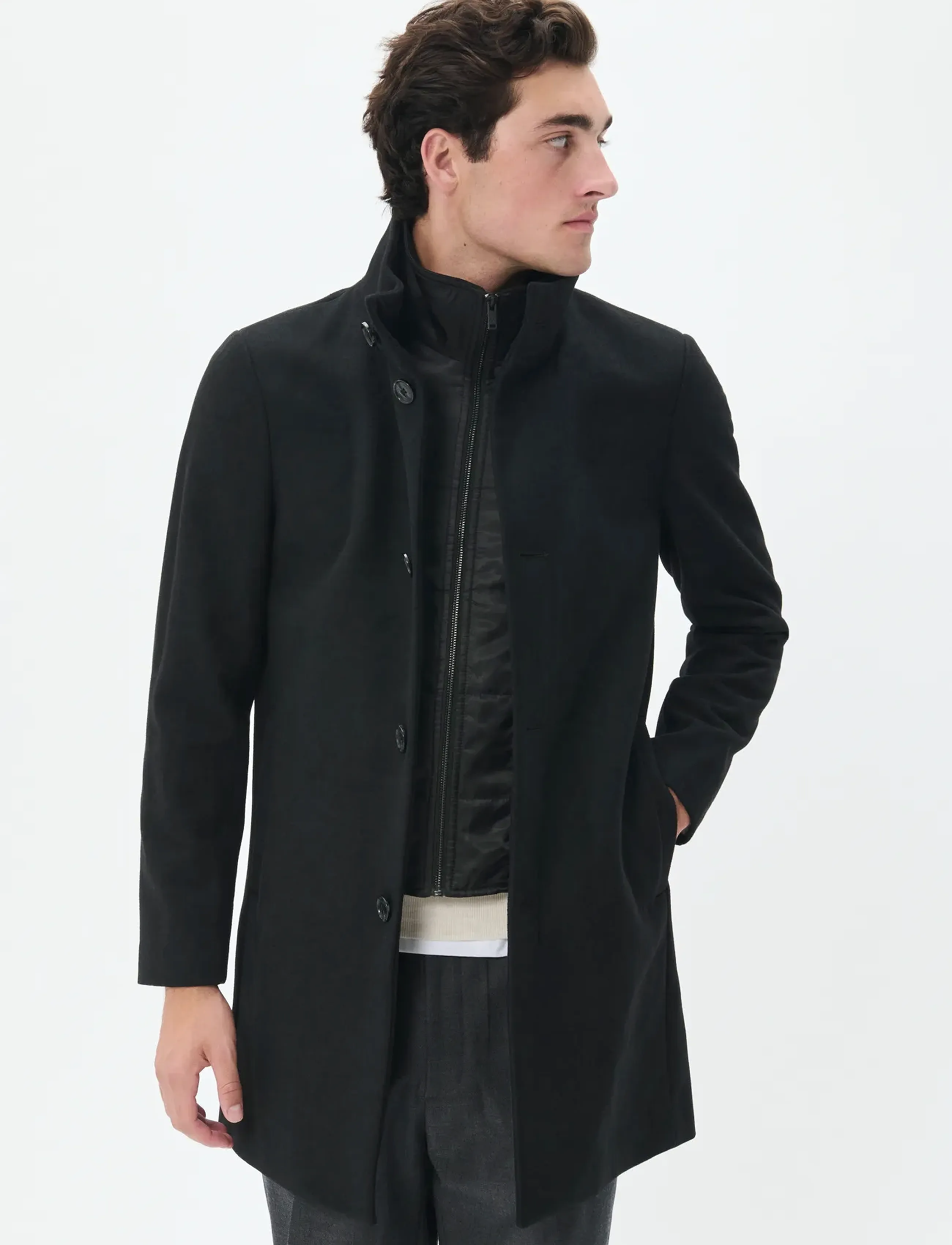 Matinique Marobert, Mænd, Car Coat, Sort, Str: M