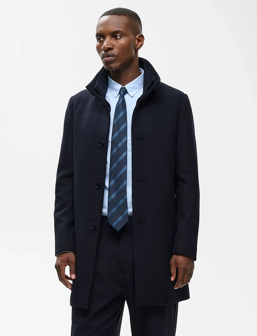 Matinique - MARobert - wool coats - dark navy - 0