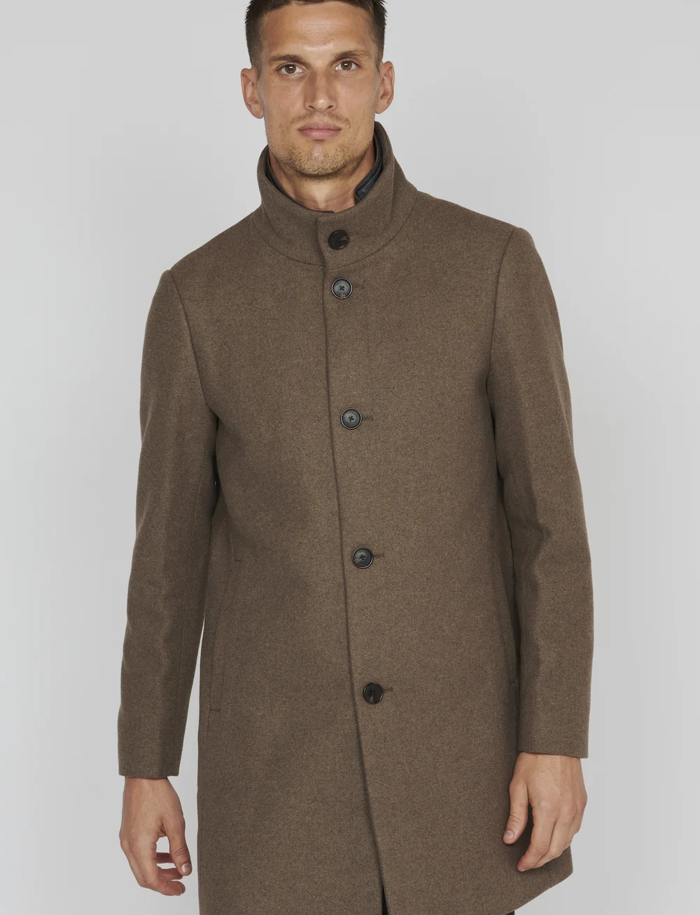 Matinique - MARobert - wollen mantels - walnut - 0