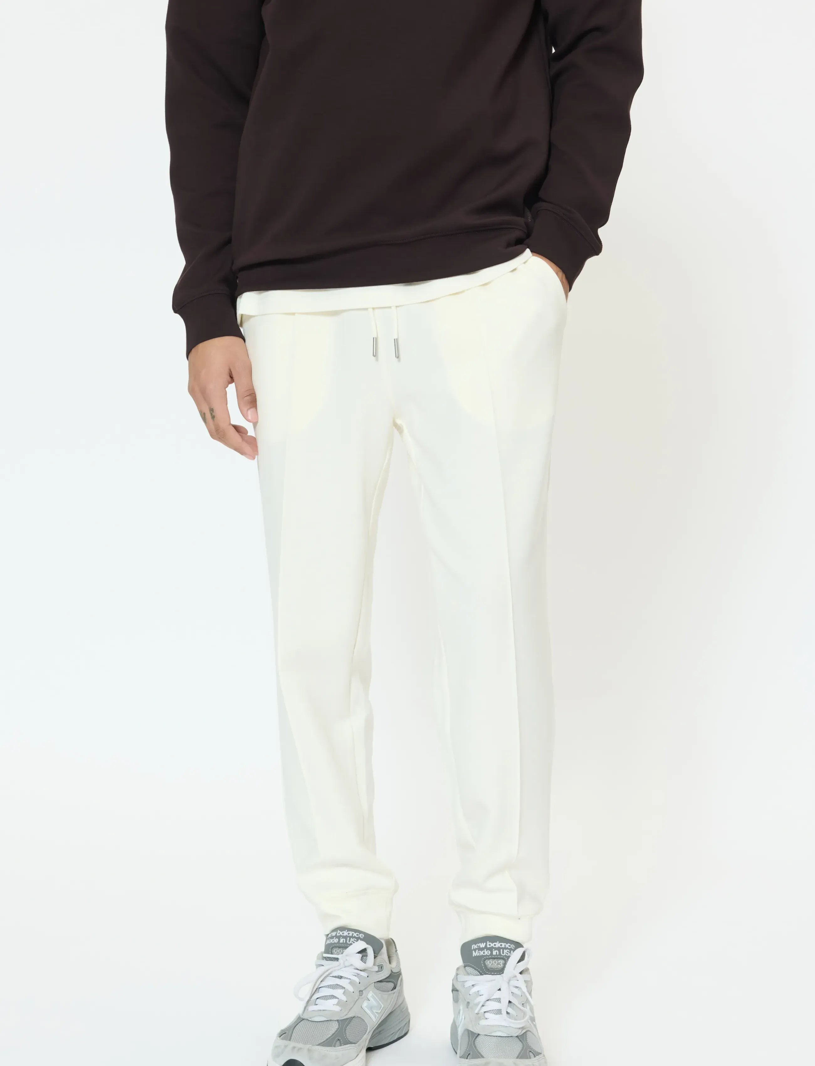 Matinique MAjack Sweat Pant - Jogginghosen - OFF WHITE / white