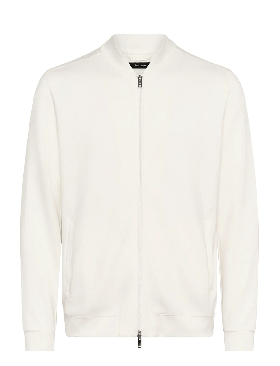 Matinique - MAcallum Zipper - pullover mit durchgehendem reißverschluss - off white - 1