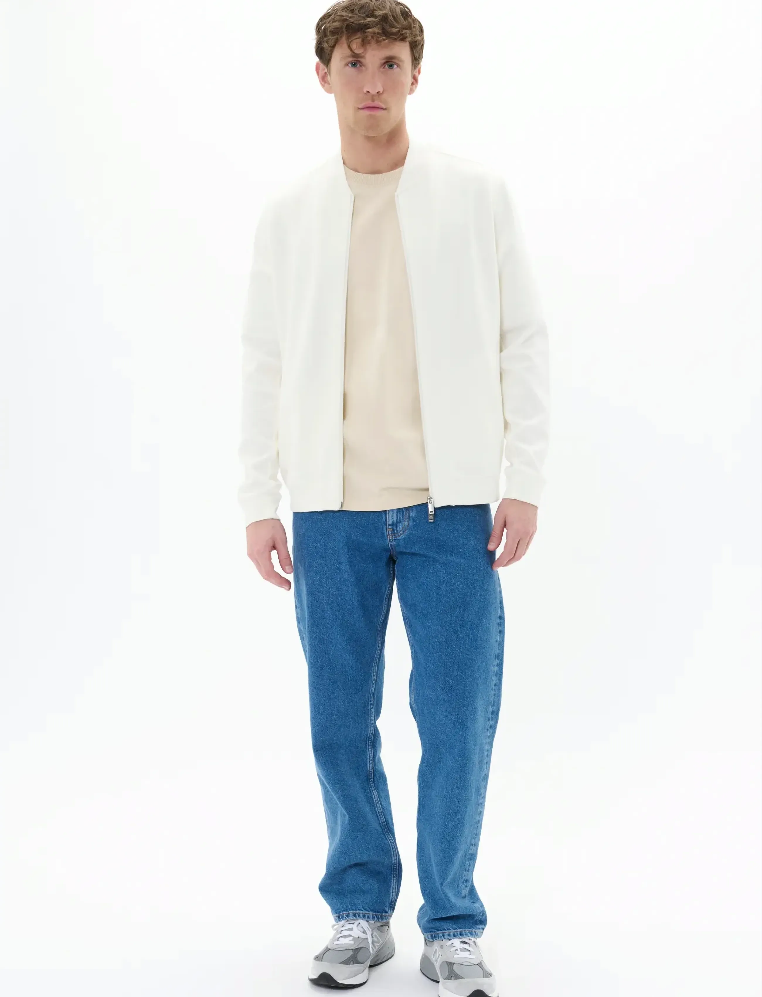 Matinique - MAcallum Zipper - pullover mit durchgehendem reißverschluss - off white - 3