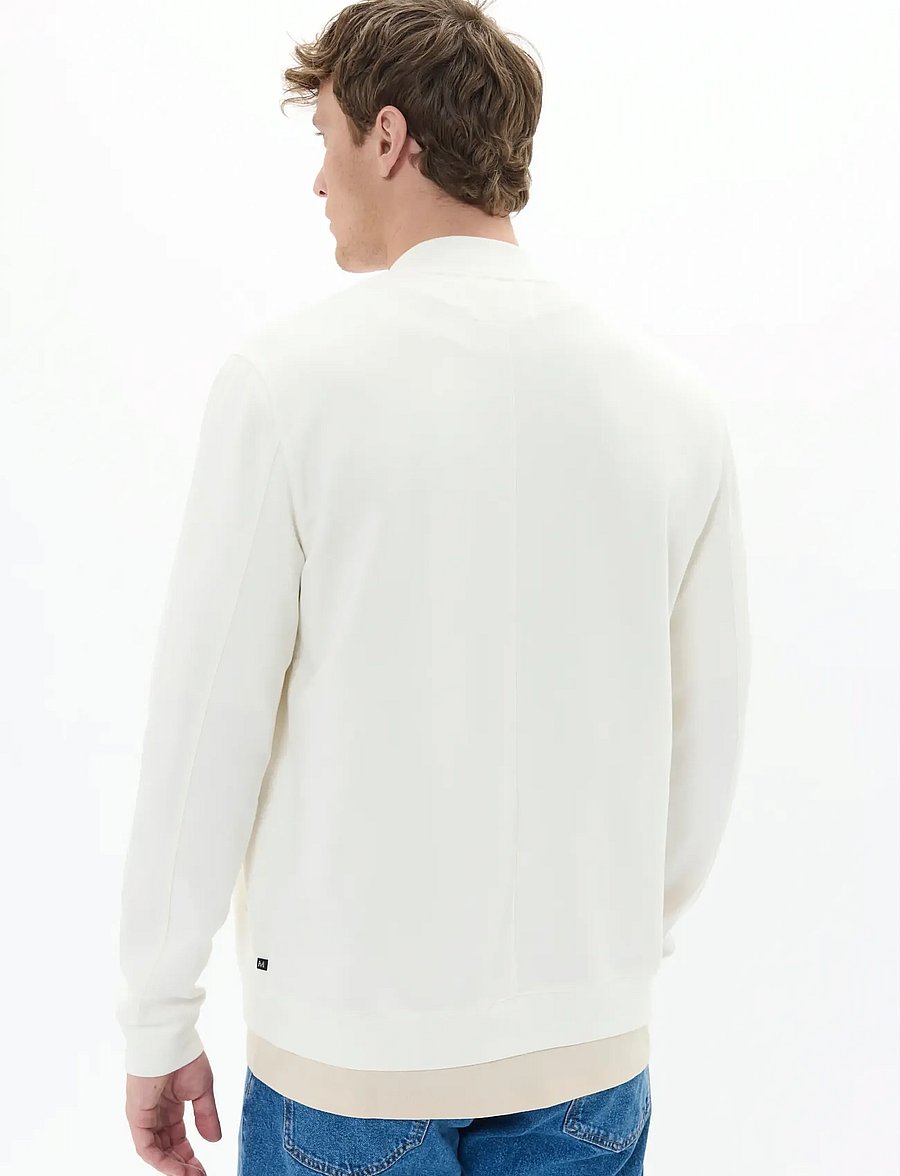 Matinique - MAcallum Zipper - pullover mit durchgehendem reißverschluss - off white - 4