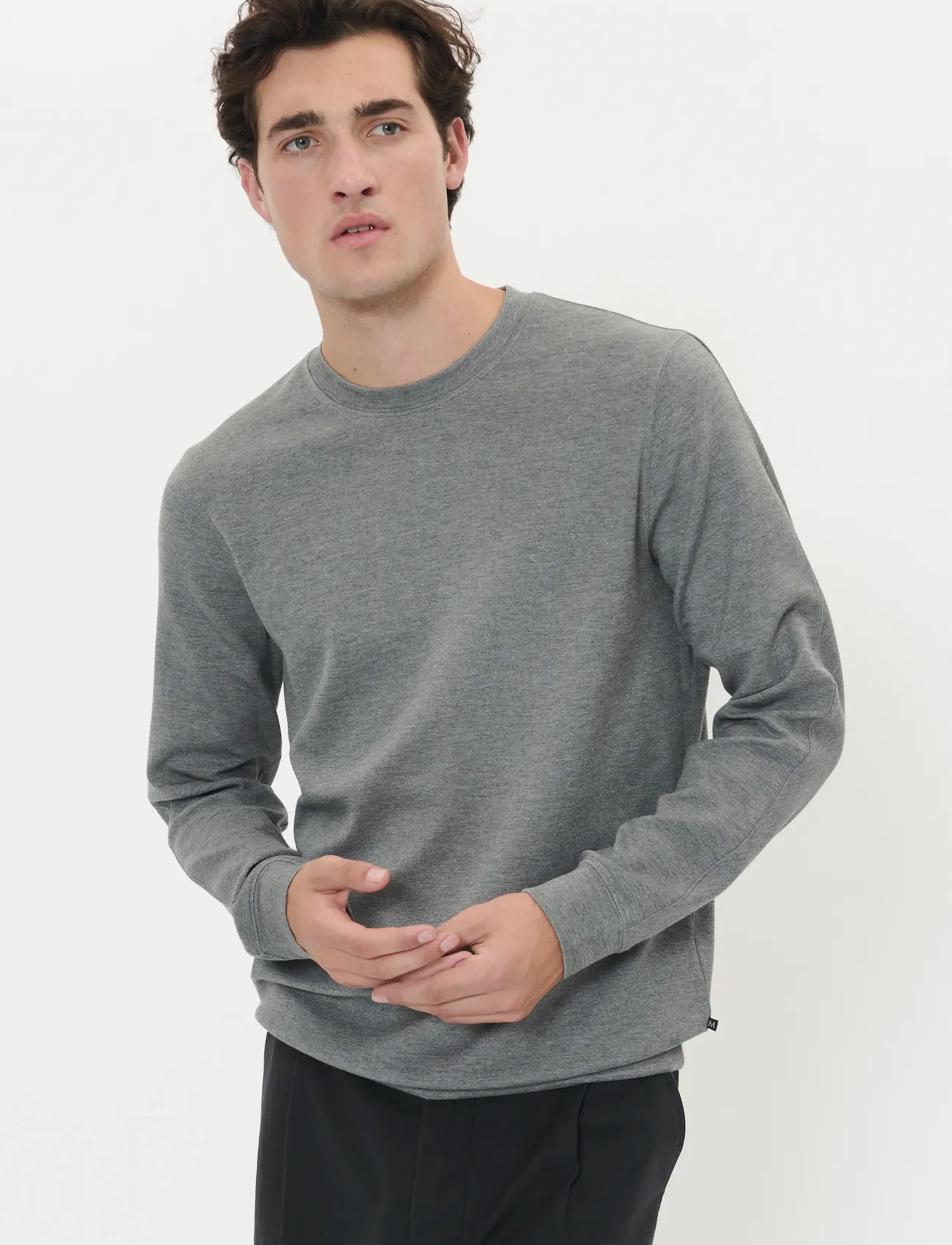 Matinique MAharry Crew - Dressipluusid - MEDIUM GREY MELANGE / grey