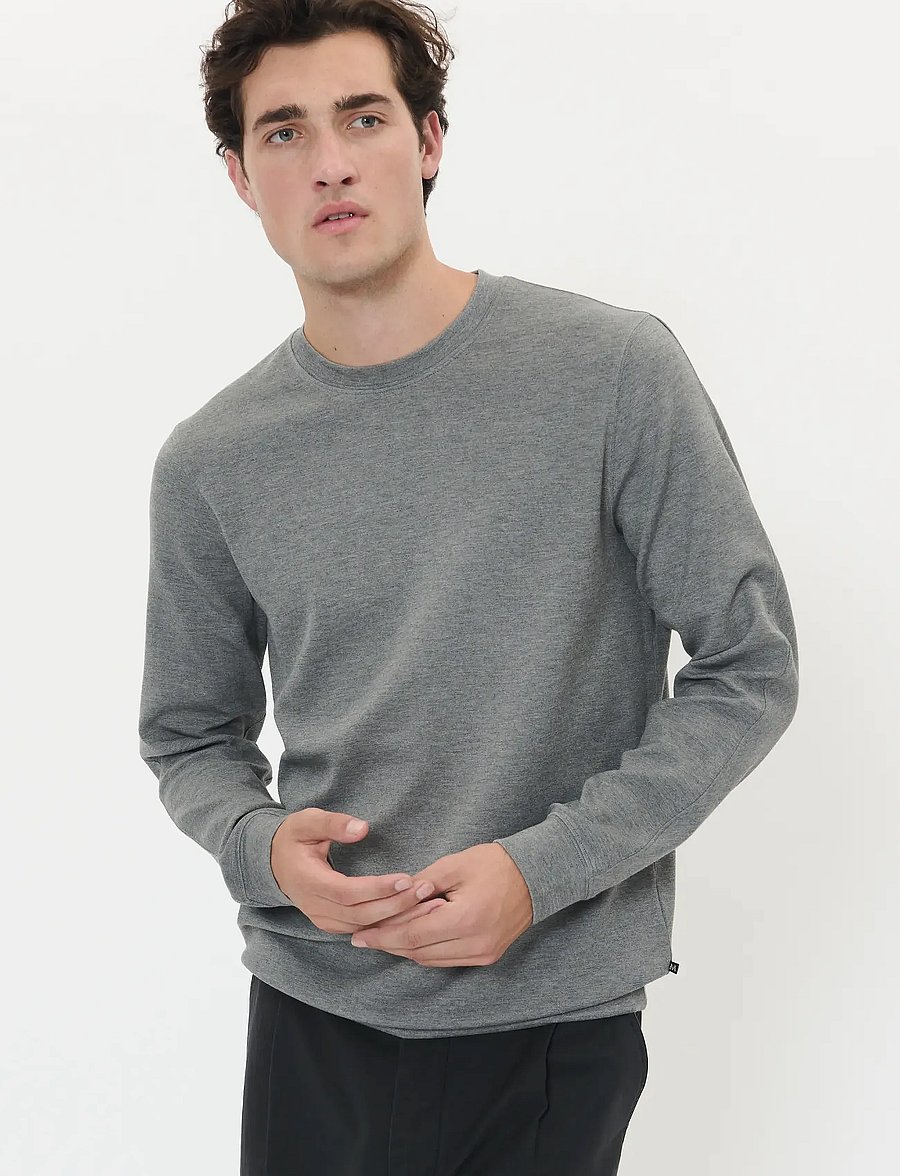Matinique - MAharry Crew - dressipluusid - medium grey melange - 0