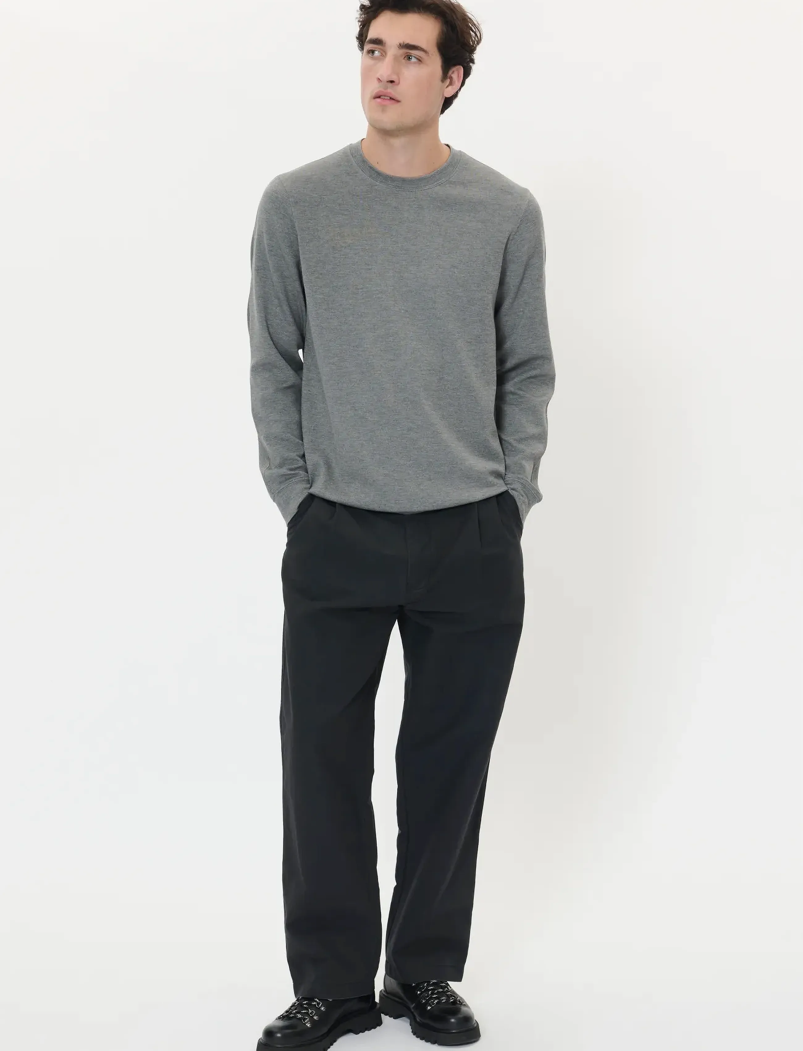 Matinique - MAharry Crew - sweatshirts - medium grey melange - 2