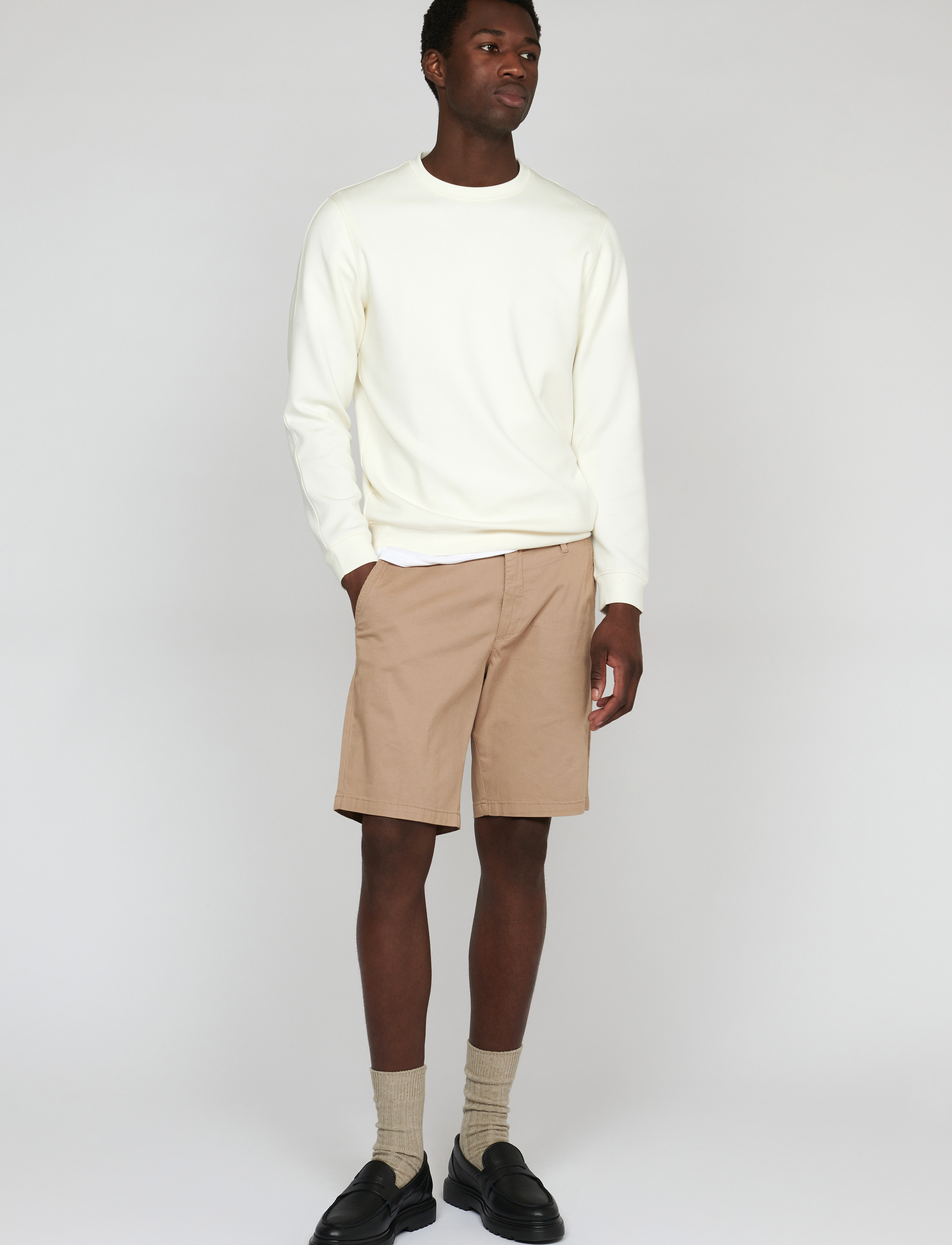 Matinique - MAthomas Short - chinos shorts - light beige - 3