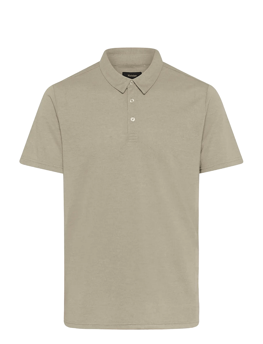 Matinique - MAsanford Polo - kortærmede poloer - plaza taupe - 1