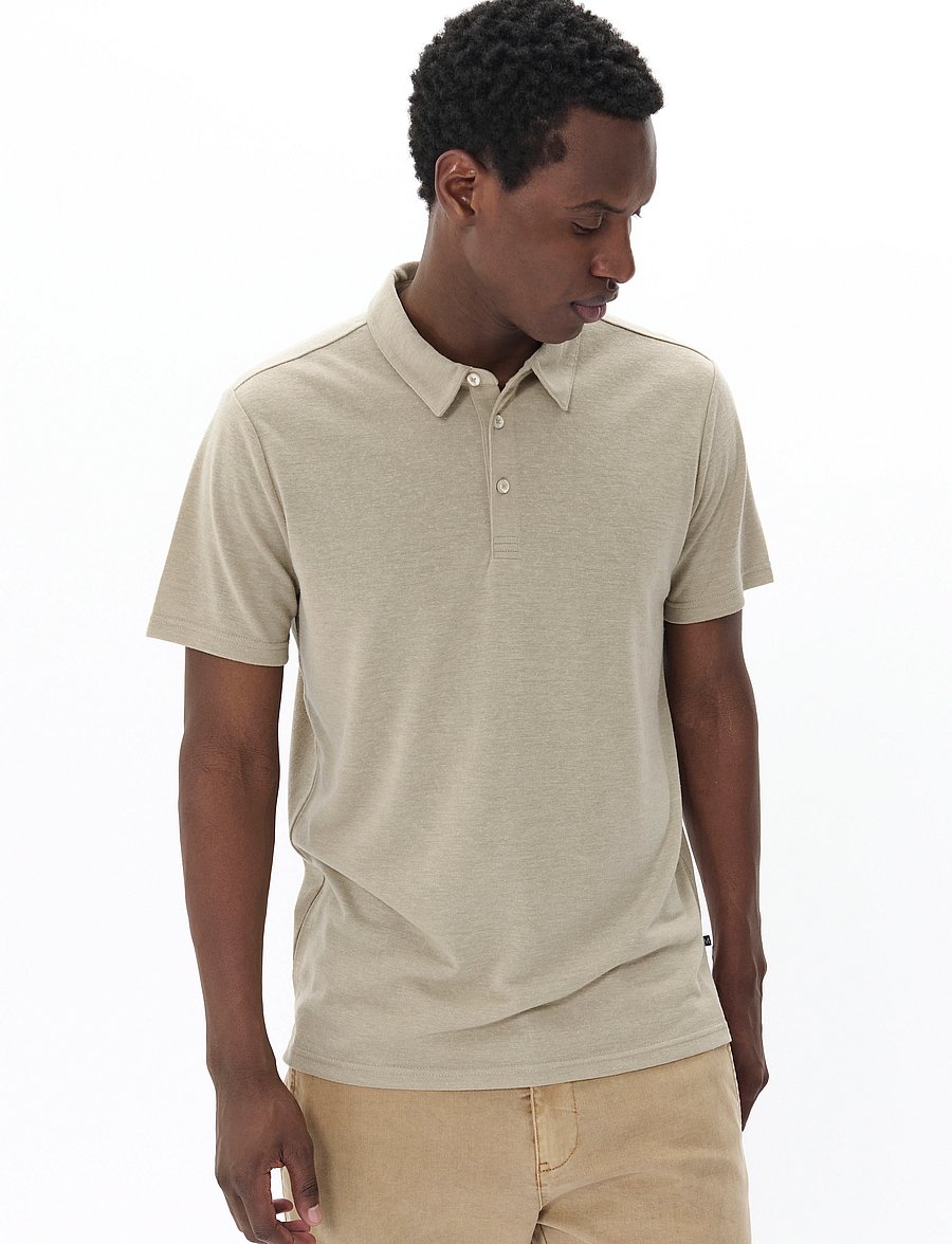 Matinique - MAsanford Polo - kortærmede poloer - plaza taupe - 0