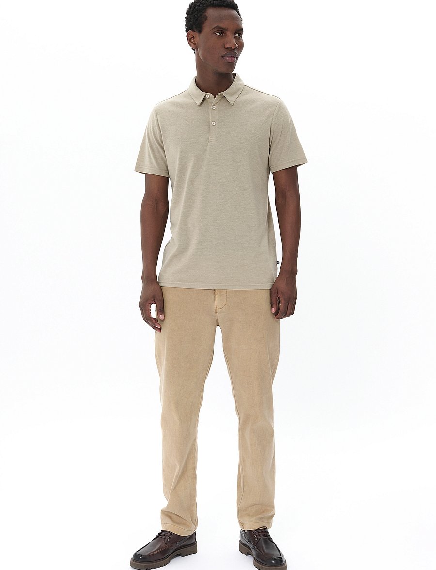 Matinique - MAsanford Polo - kortærmede poloer - plaza taupe - 2