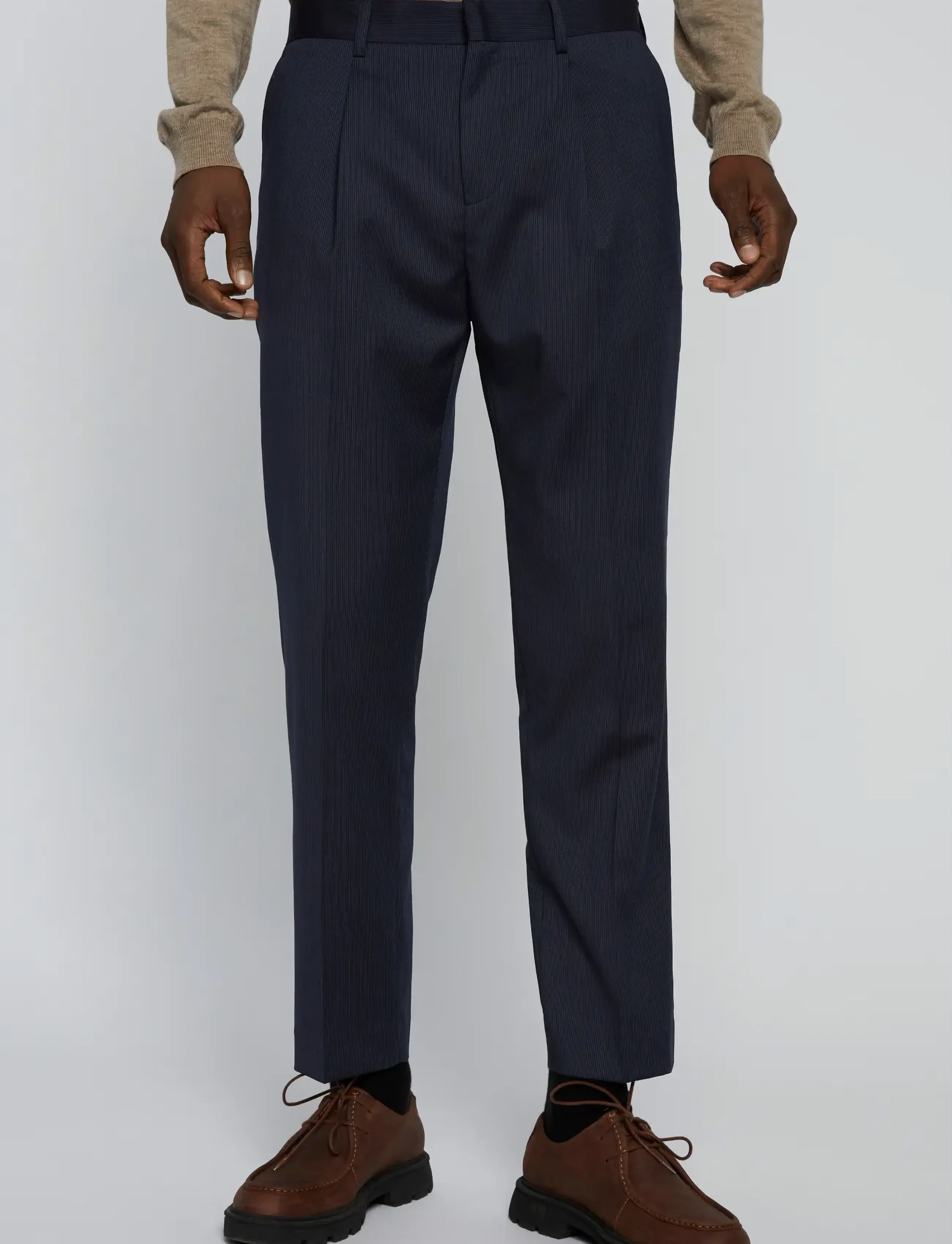 Matinique - MAweller Pleat Pant - habitbukser - dark navy - 0