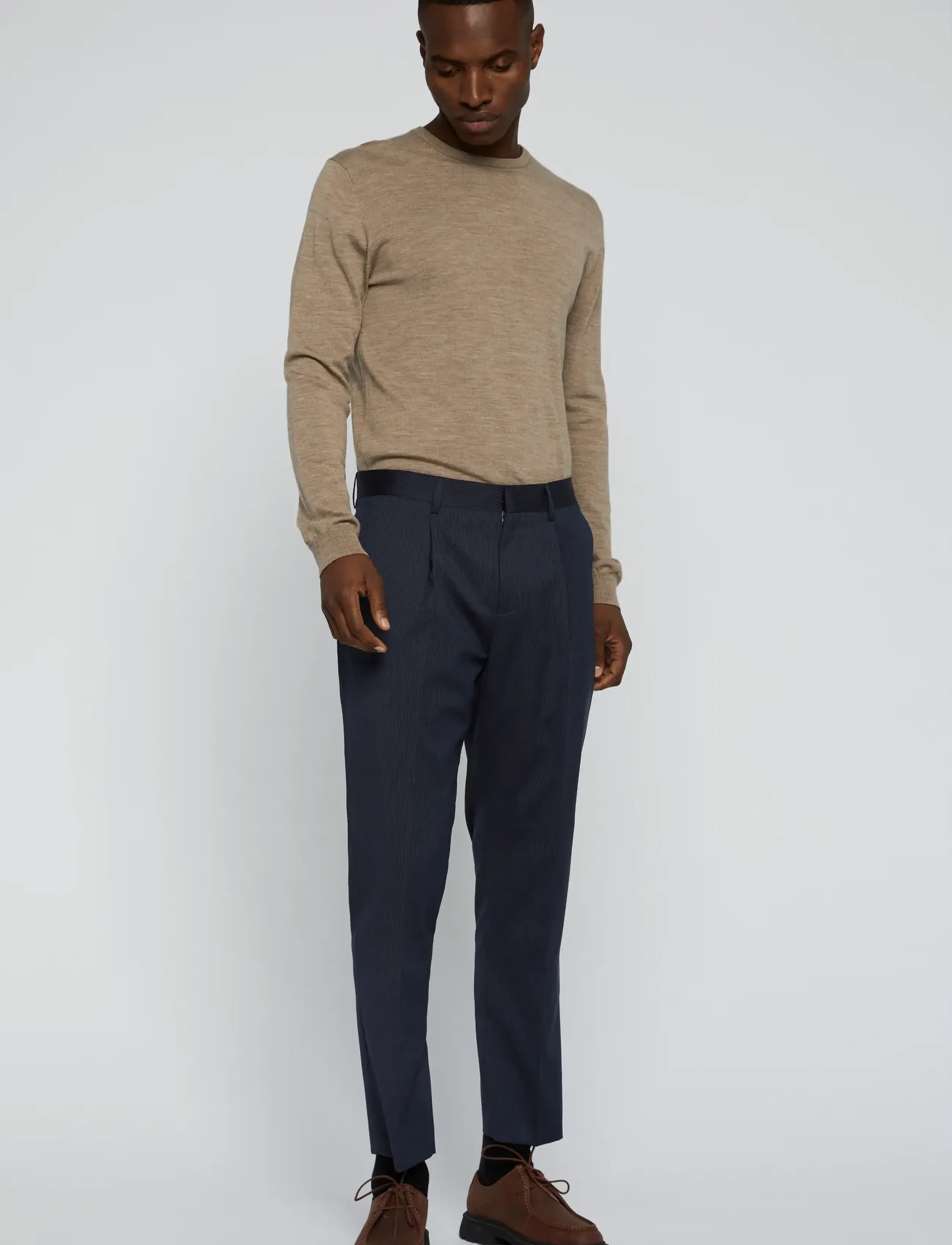 Matinique - MAweller Pleat Pant - habitbukser - dark navy - 3