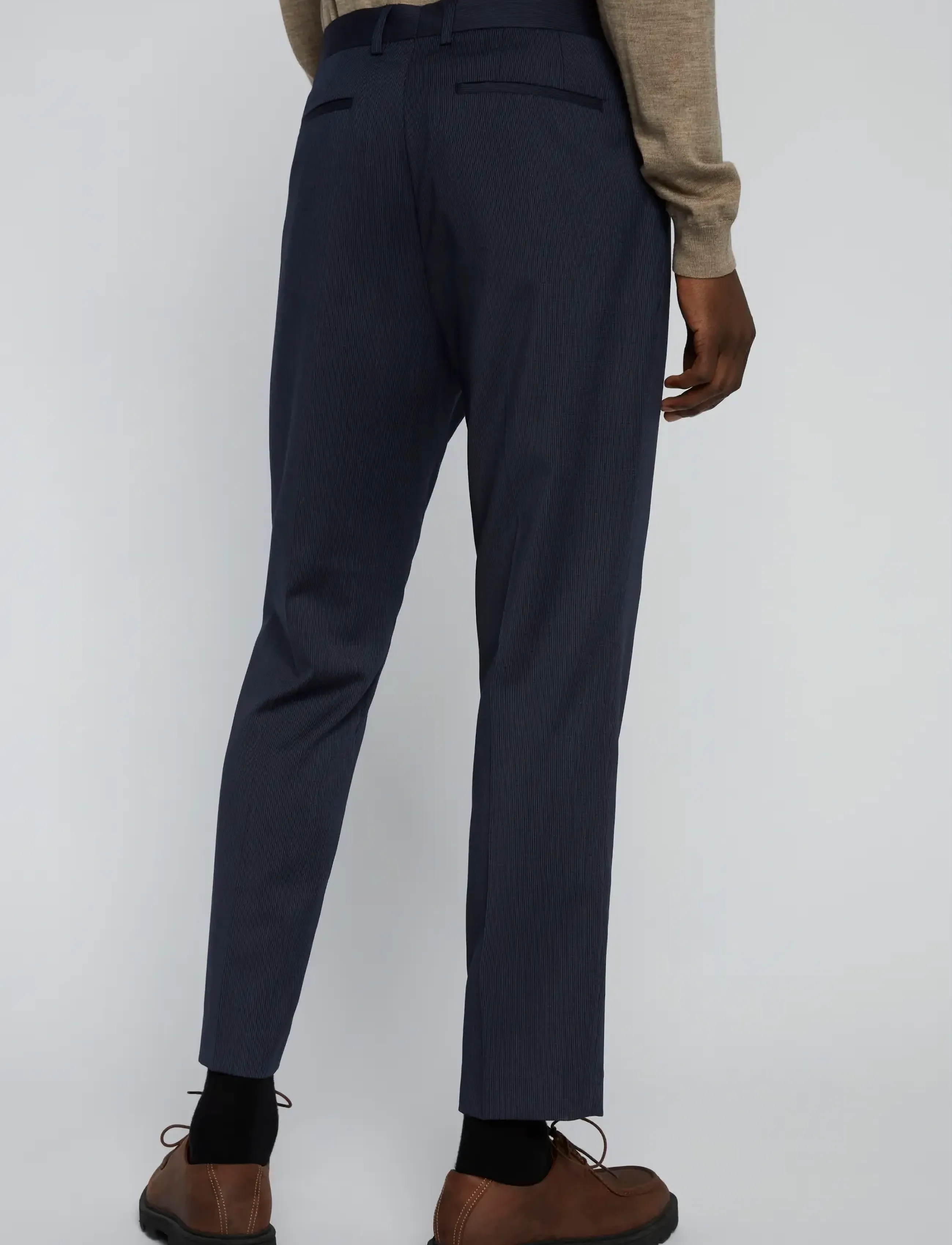 Matinique - MAweller Pleat Pant - habitbukser - dark navy - 4